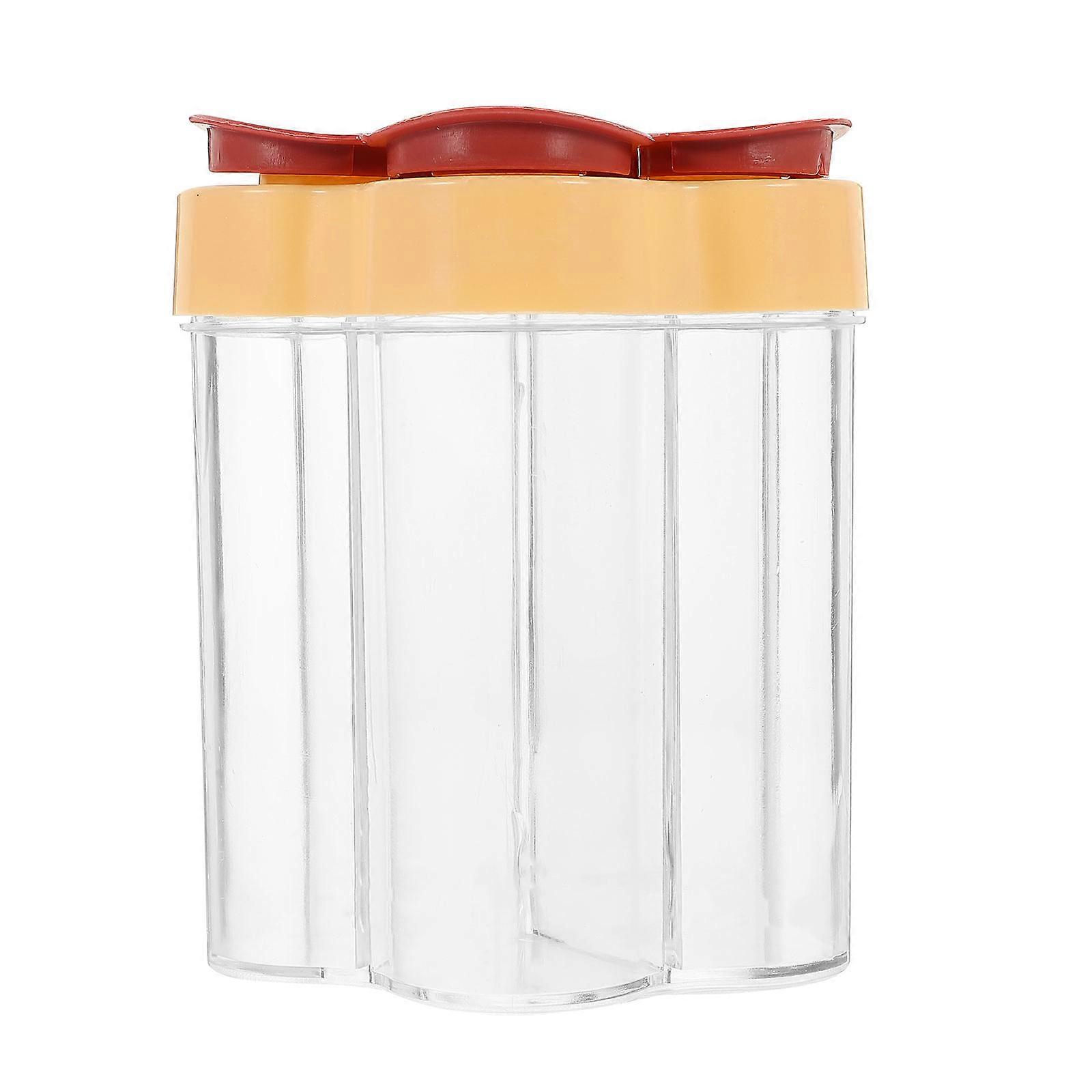 Multi Functional Condiment Jars Seasoning Bottle With Shaker 9X9X11CM Red 1Pcs