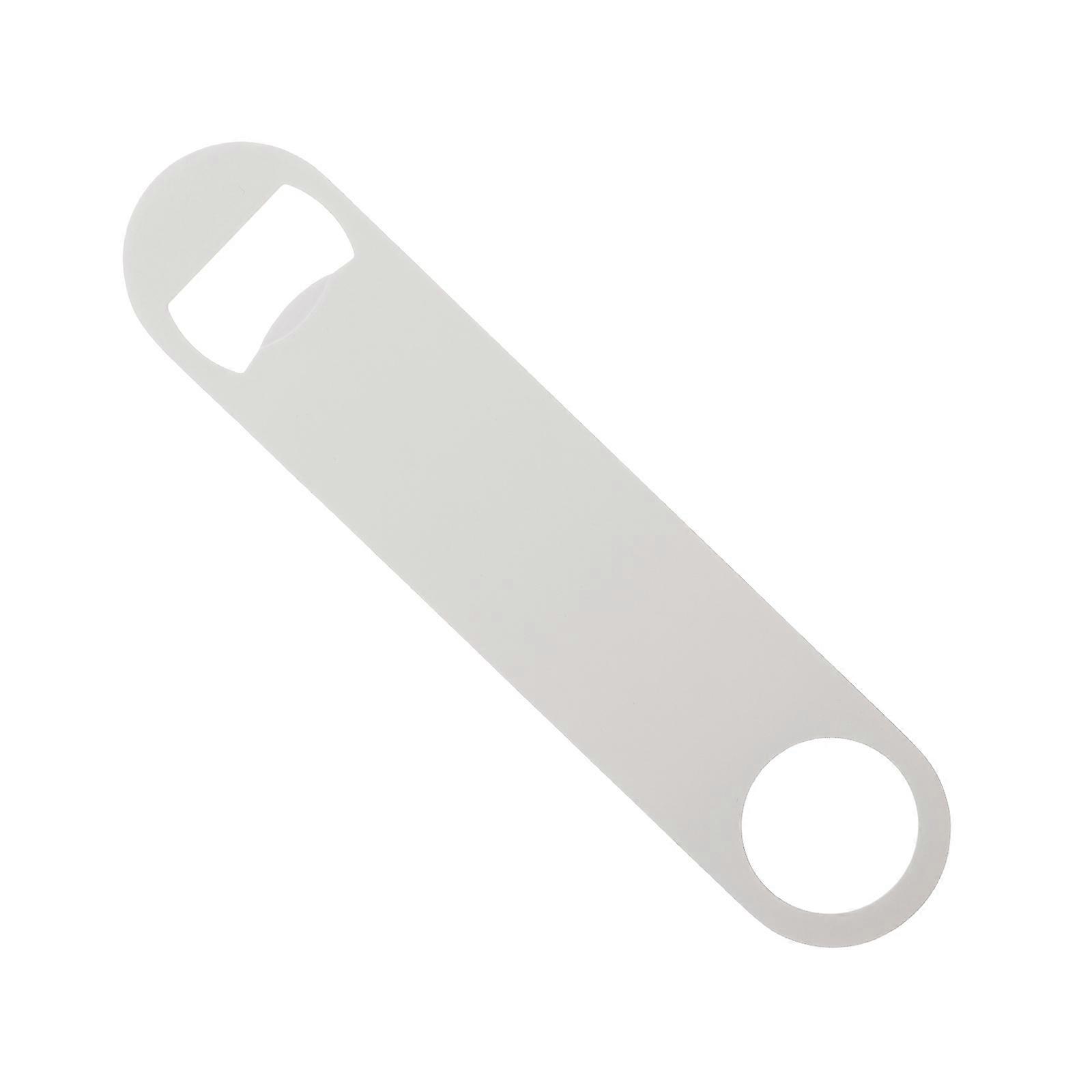 Universal Bottle Opener Household Beverage Bottle Opener Gift Giving White Rectangular 1 Pc