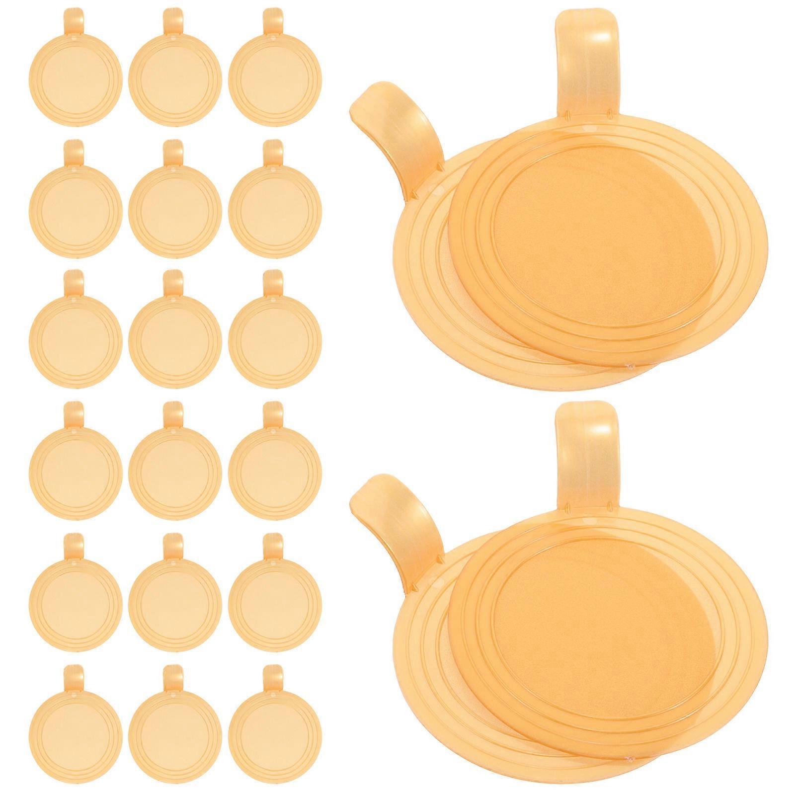 Golden Plastic Cake Stand with Handle for Storage Reusable Dessert Display Tray 100pcs