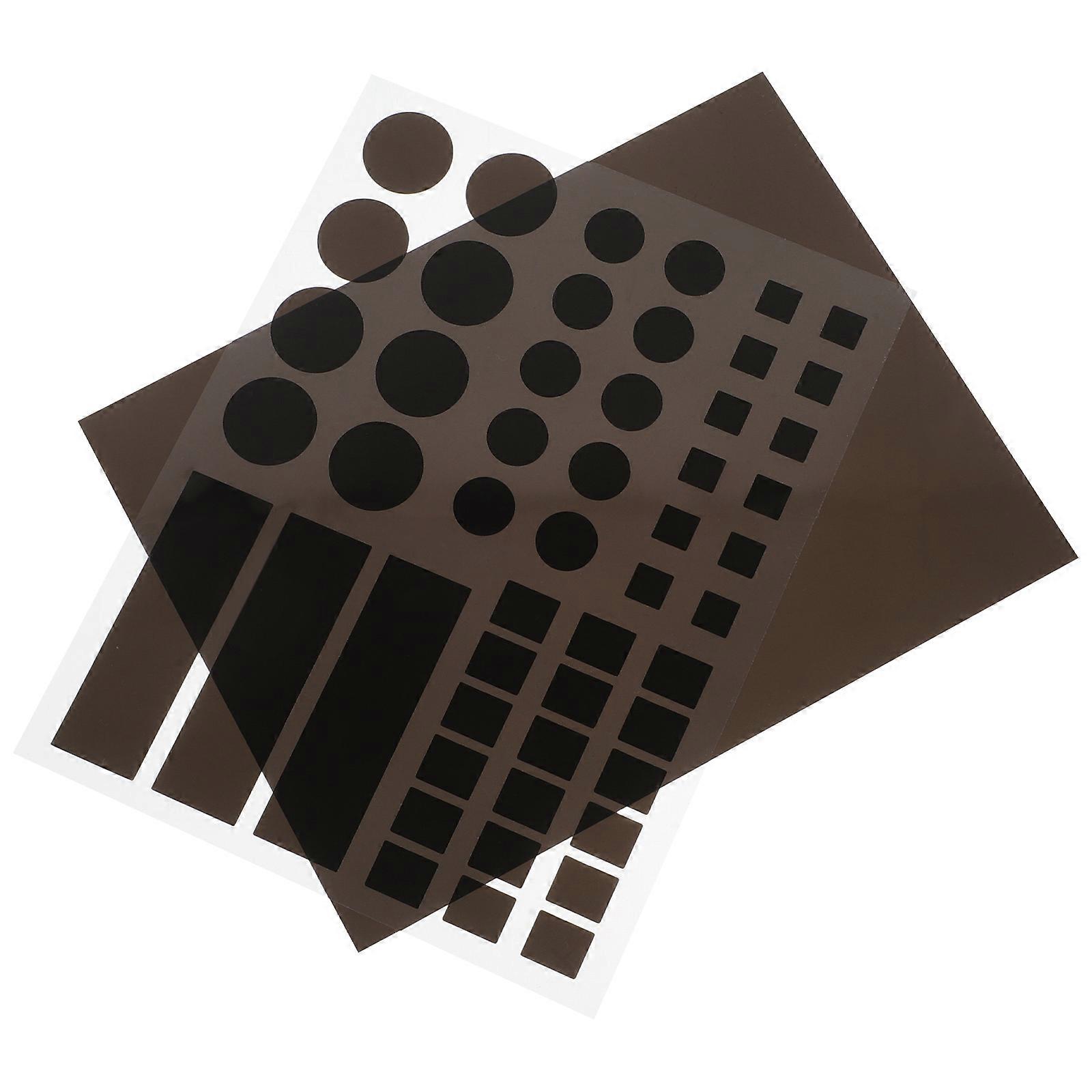 LED Light Blocking Stickers for Home Appliances 2Pcs Black Dimming Covers