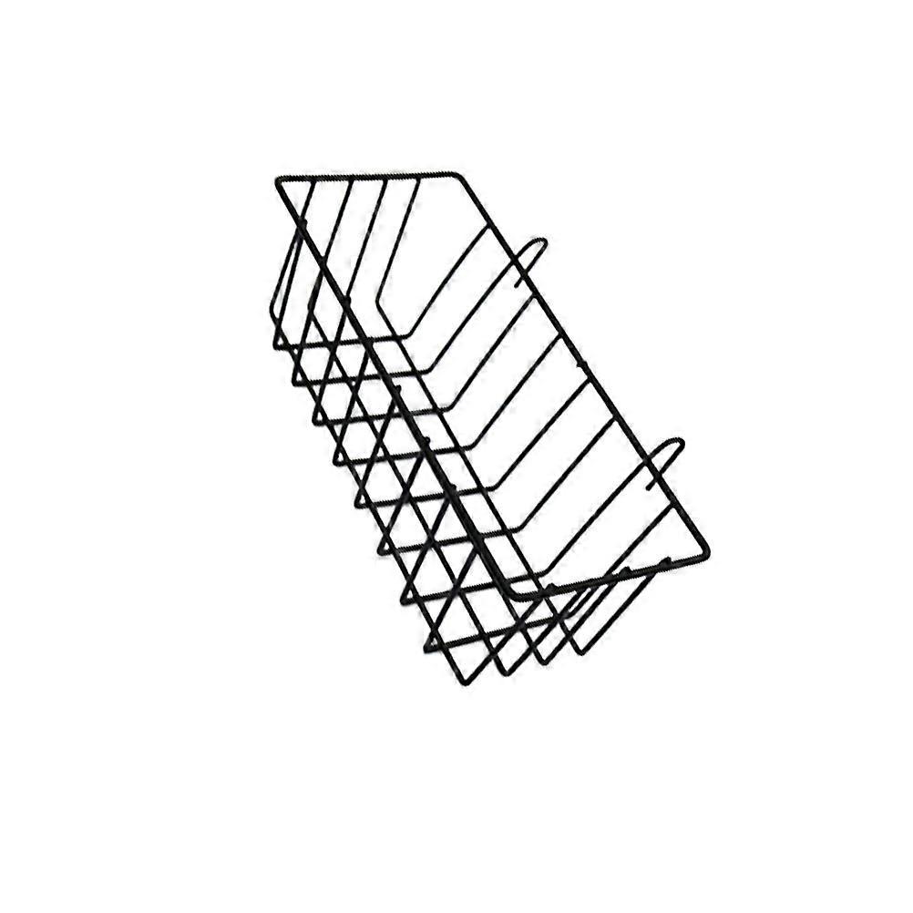 The **"1pc Creative Wall Mounted Iron Art Grid Storage Rack   Stylish Black Decorative Shelf Organizer"** is a versatile and stylish storage solution