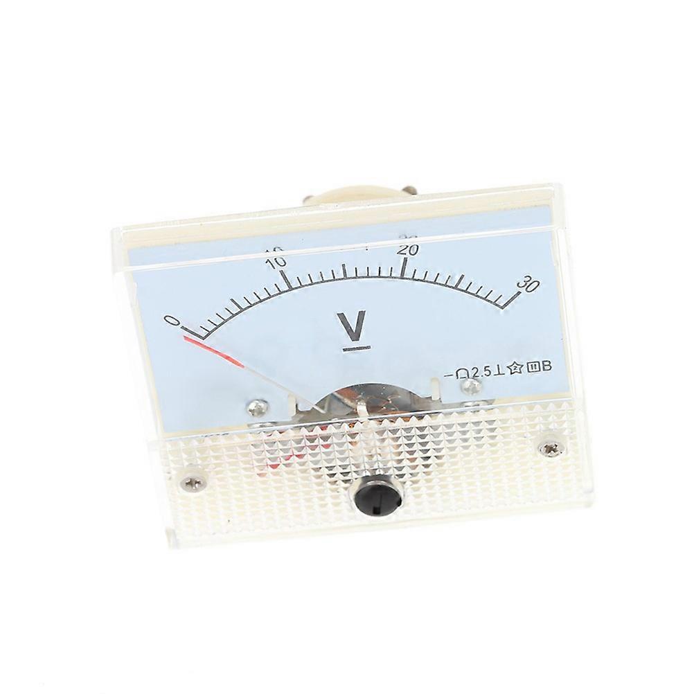 Panel Type Meter Dc 30v Voltmeter Pointer Head Analog Panel Meter Electrical Projects Laboratory Class 2.5 Accuracy 1Pack