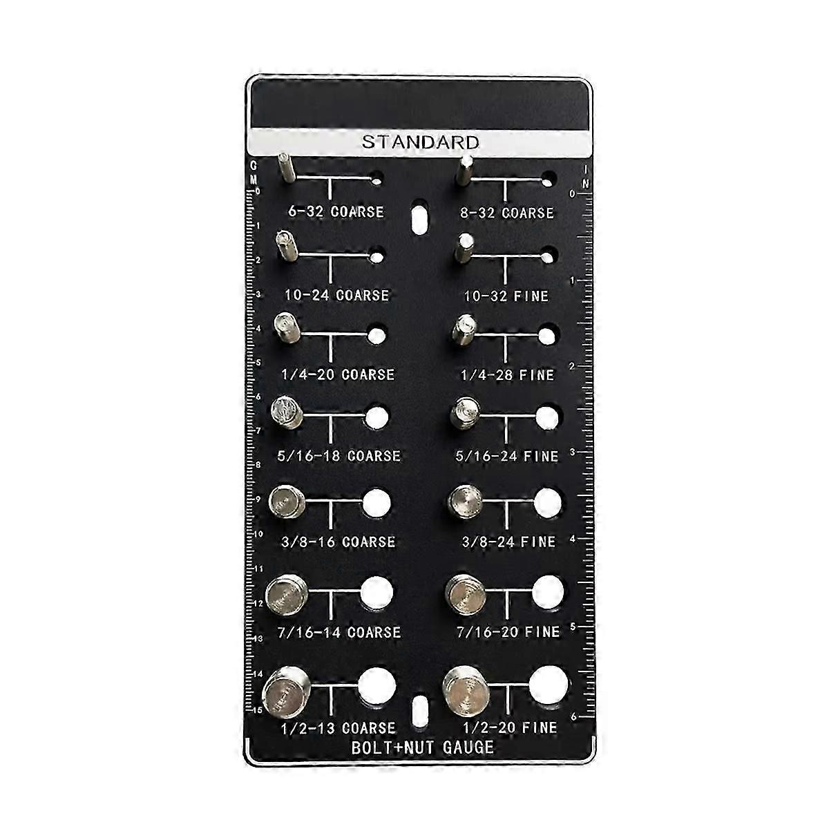 1pcs Thread Checkers,Nut and Bolt Thread Checkers,Bolt Gauge B