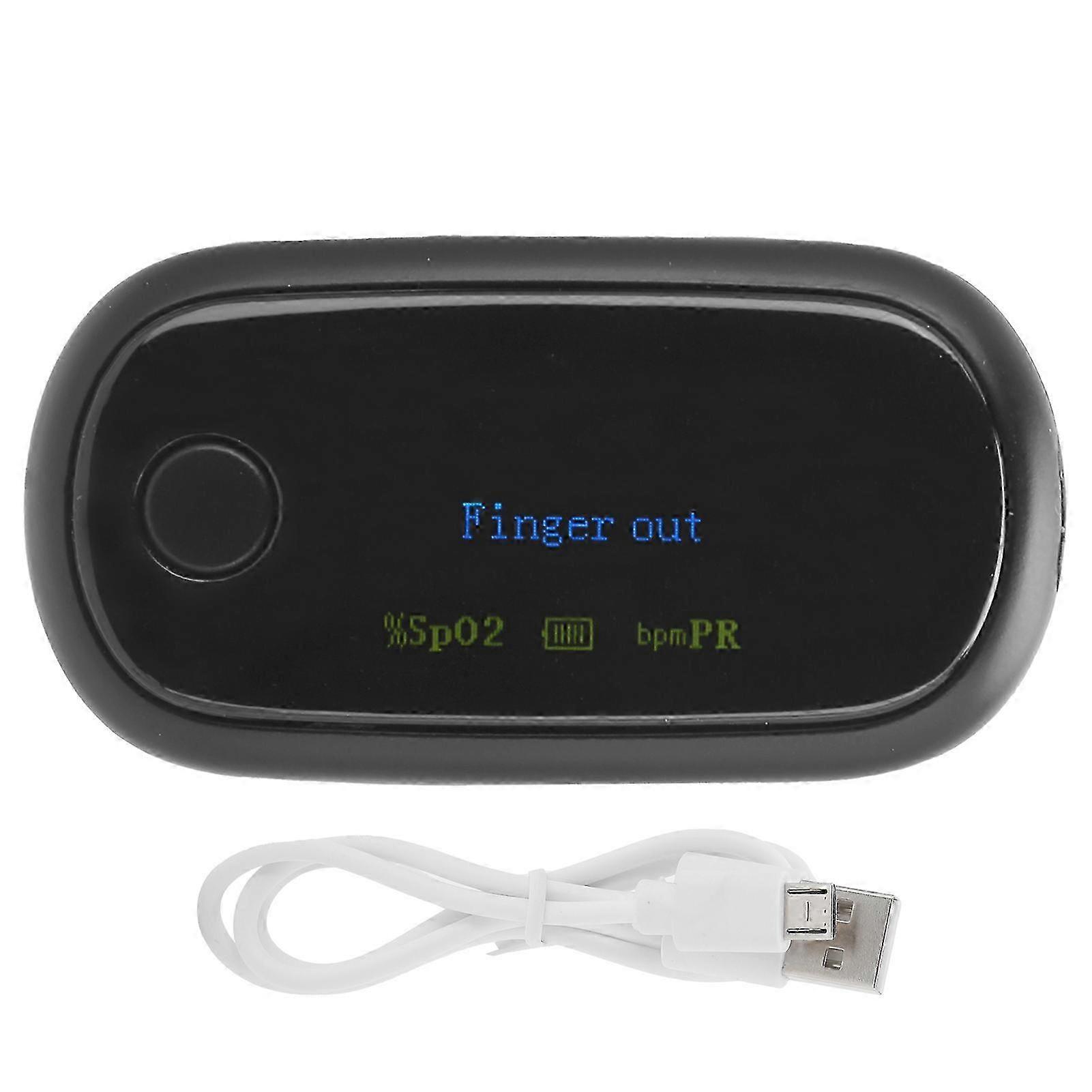 Fingertip pulsation Oximeter Rechargeable Blood Oxygen Saturation Monitor with Digital Display