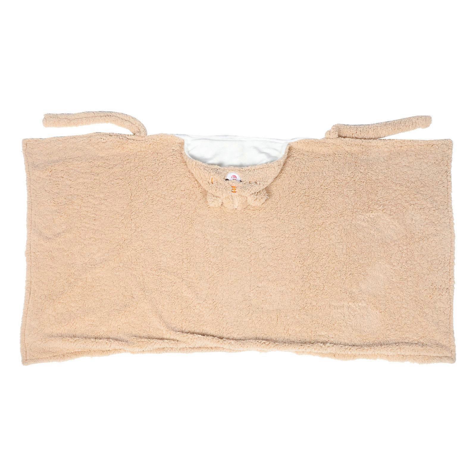 Autumn Winter Blanket 1Pack Cape Style Brown Soft Warmth Retention School Use Family Comfortable