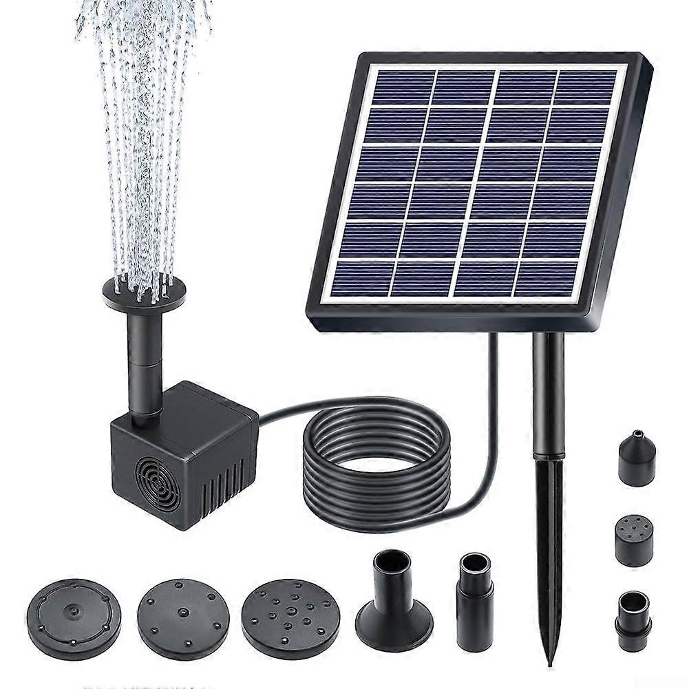 Solarpowered fountain pumps for outdoor use with advanced filtration and glass panels create a soothing atmosphere with unique spray patterns.