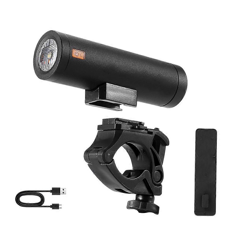 USB Powered Bike Front Light Rectangular Shape For Outdoor Use With Strong Lighting Modes 1Pack