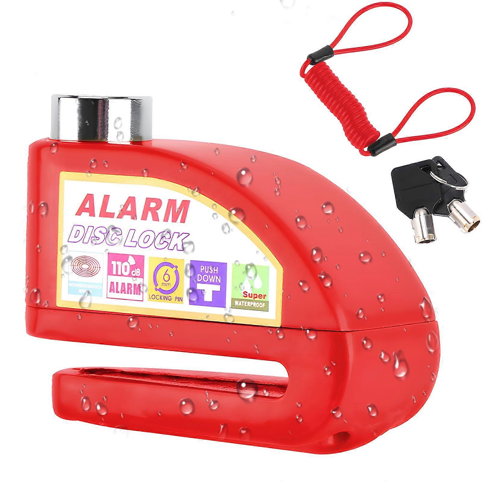 security motorcycle alarm disc brake lock