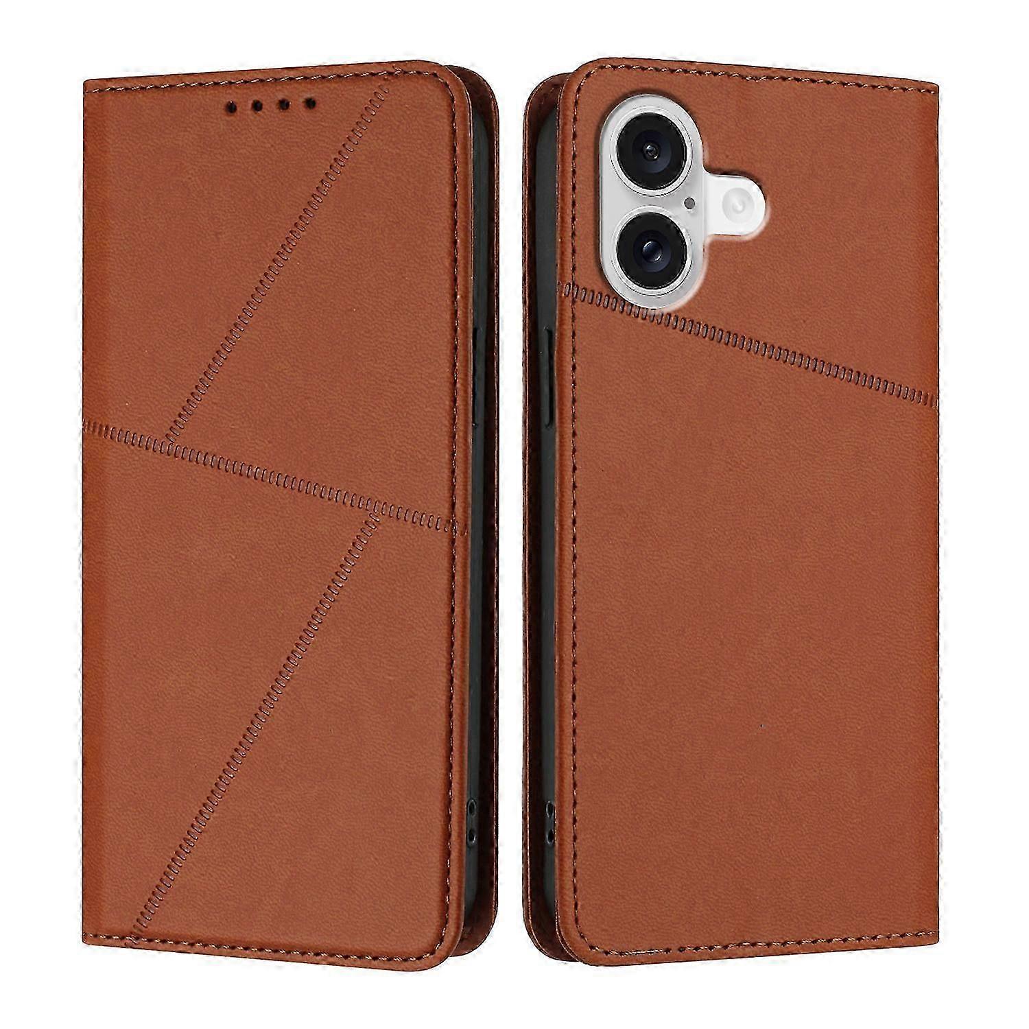 Compatible For iPhone 17 Wallet Case Magnetic Closure Leather Flip Phone Cover with Stand