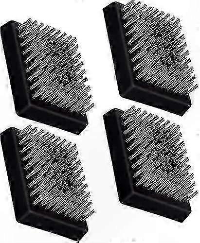 4-Pack Grill Brush Heads, Replaceable and Cordless, Compatible with Most BBQ Cleaning Tools