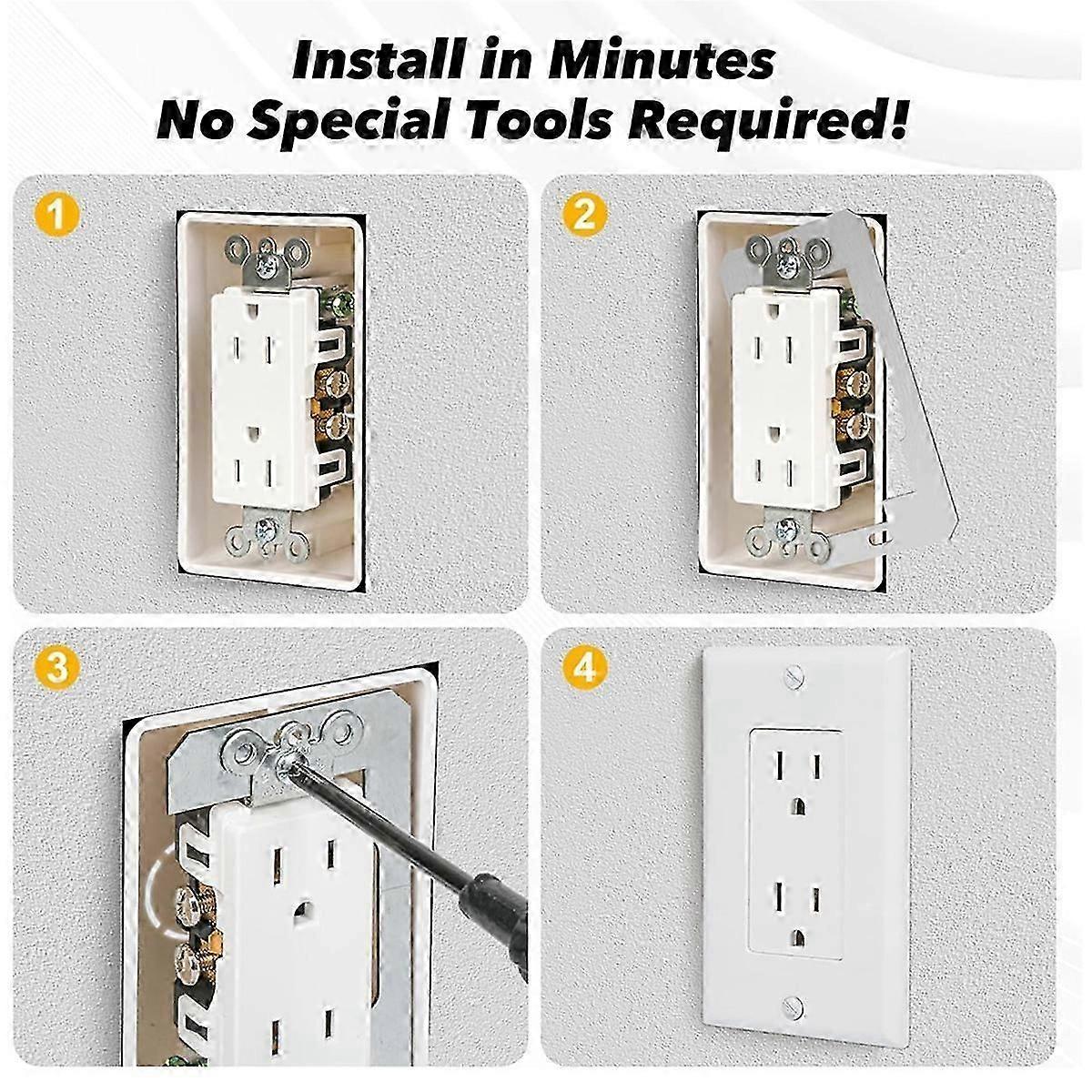 Electrical Outlets Repair - 5PCS Wall Plate Spacers for Flush Fit Device Leveling