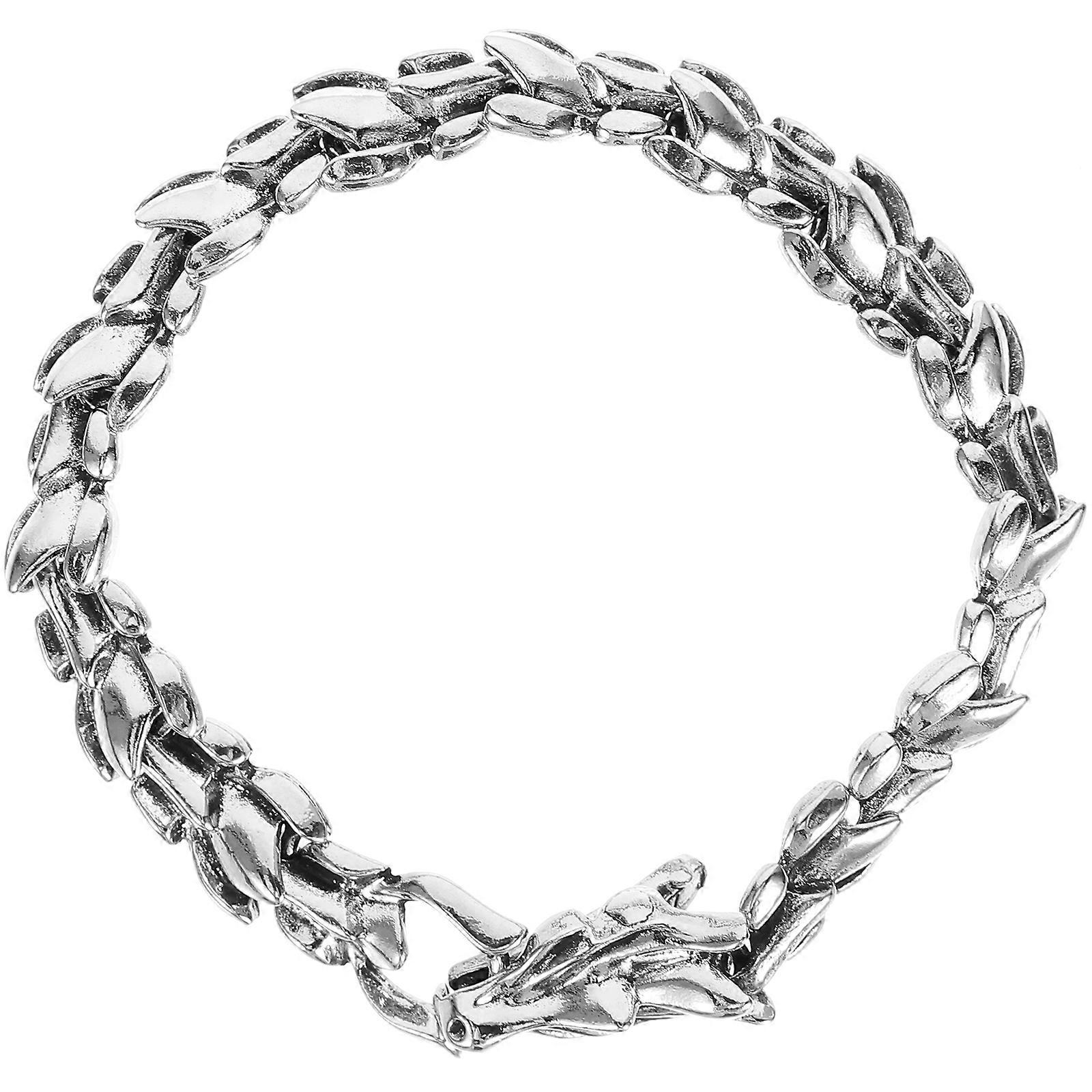 Here's a refined product description for your **Punk Style Dragon Bracelet For Men**:
**Punk Style Dragon Bracelet for Men – Retro Chain Wrist
