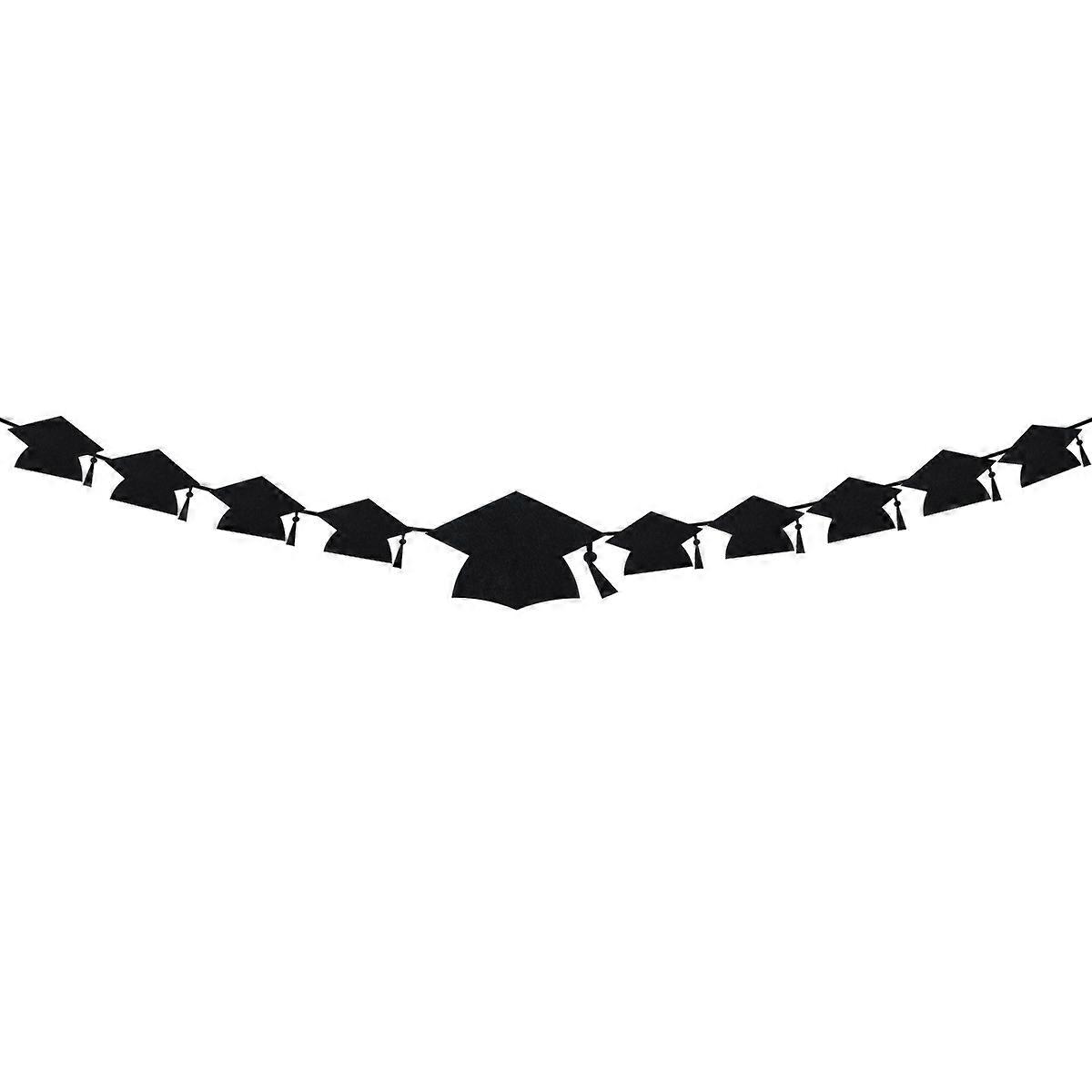Graduation Party Decorations OULII 3 Meters Doctoral Hat Shaped Banner Perfect For Teachers And Graduates 10 Photo Banners