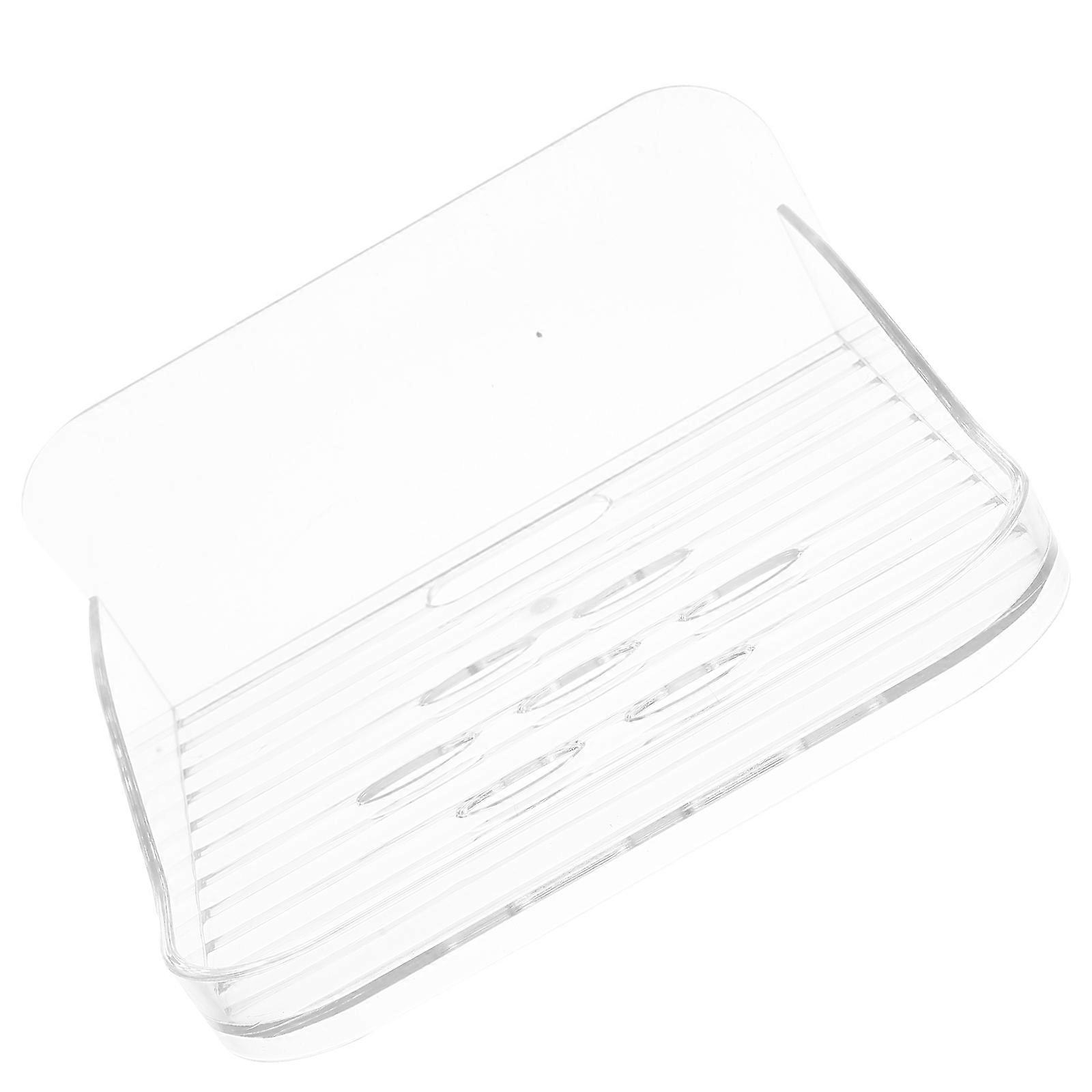 Square Wall Mounted Floating Shelf For Supporting Camera And Speaker In Transparent Material Ideal For Renters 1Pack