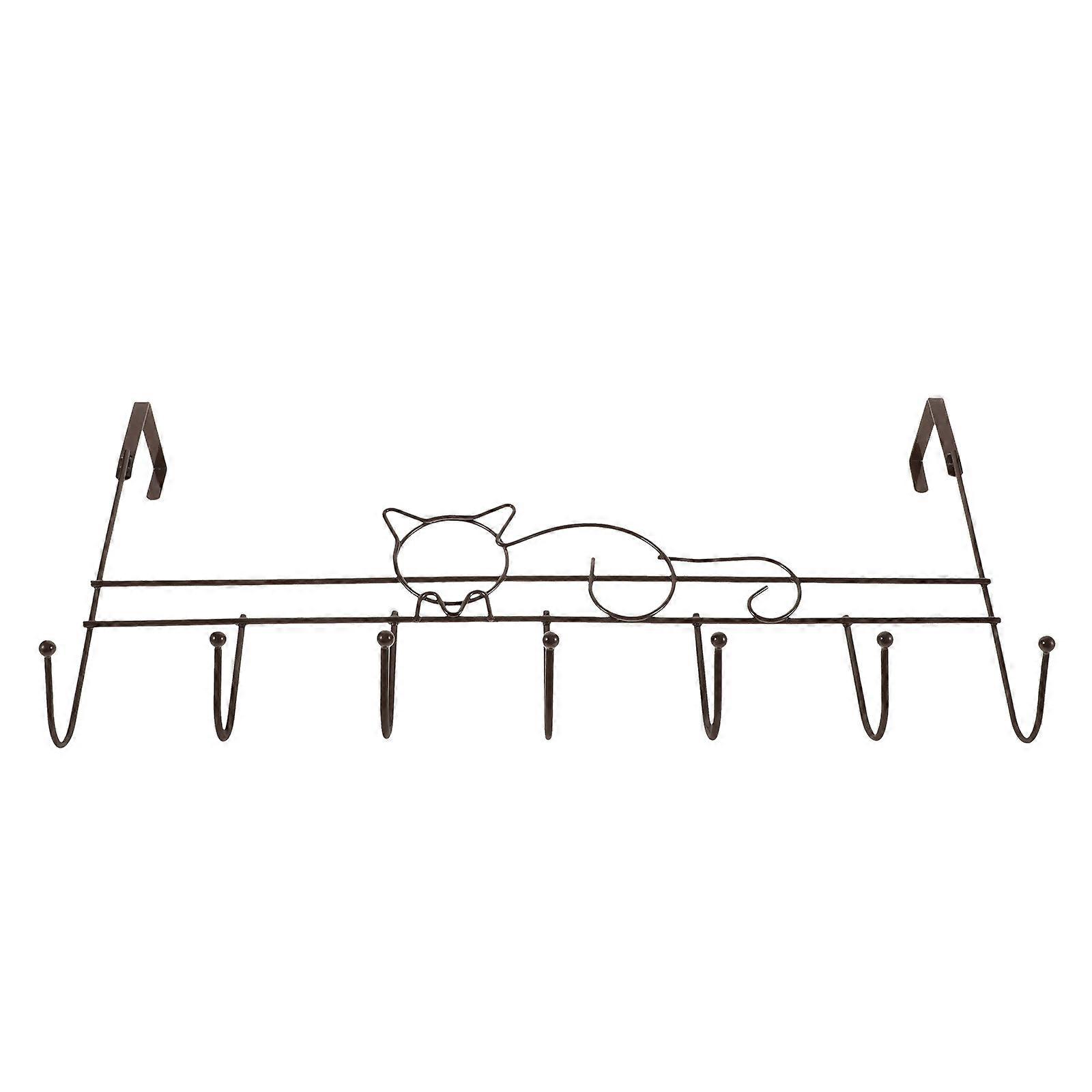 Over Door Hanger Coat Rack with Non Slip Hooks for Clothes, Towels, and Accessories – Space Saving No Tool Installation Hanging Organizer for