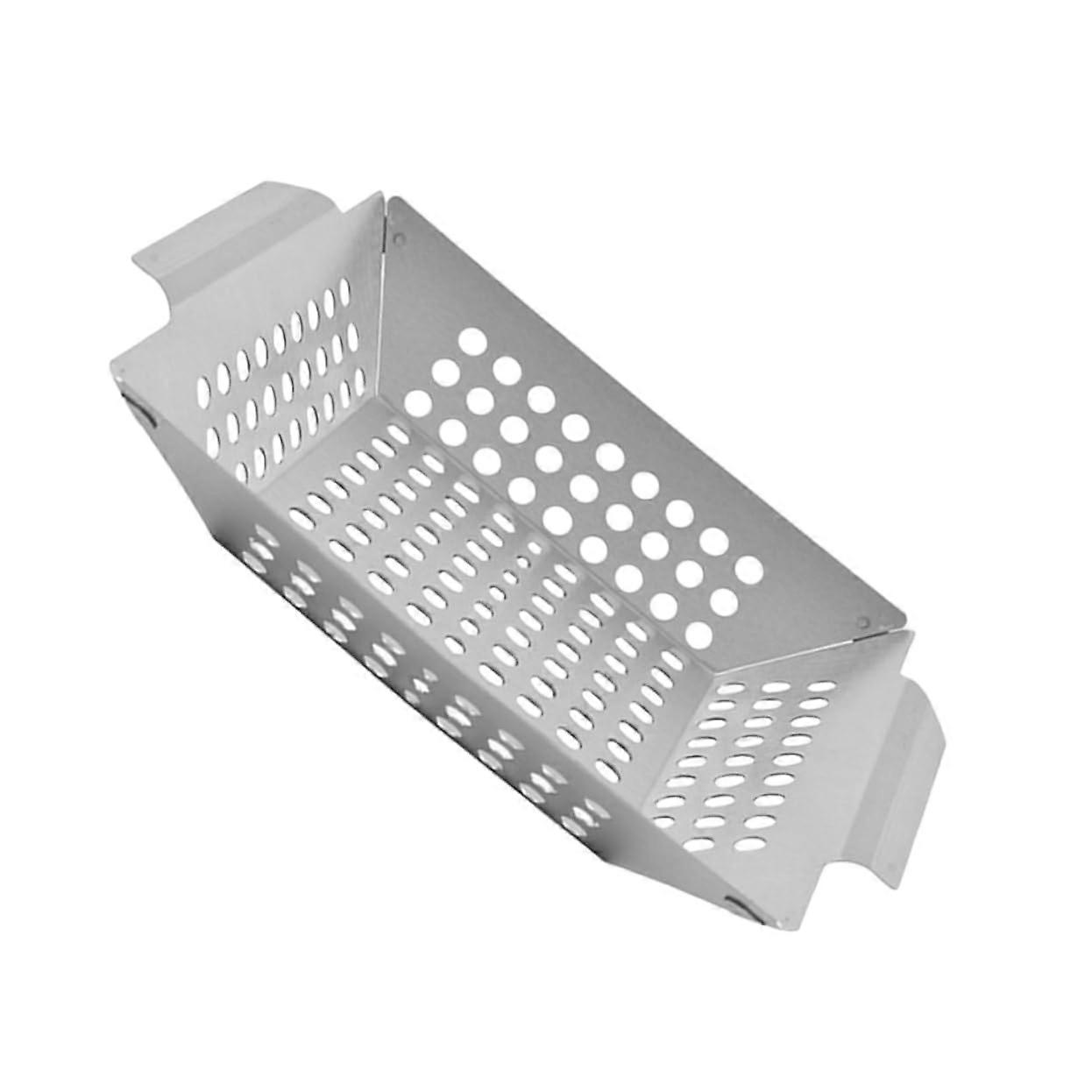 Reusable Grill Pan for Camping BBQ, Multifunctional Grill Plate for Gas and Charcoal Grills, Suitable for Meat and Fish.
