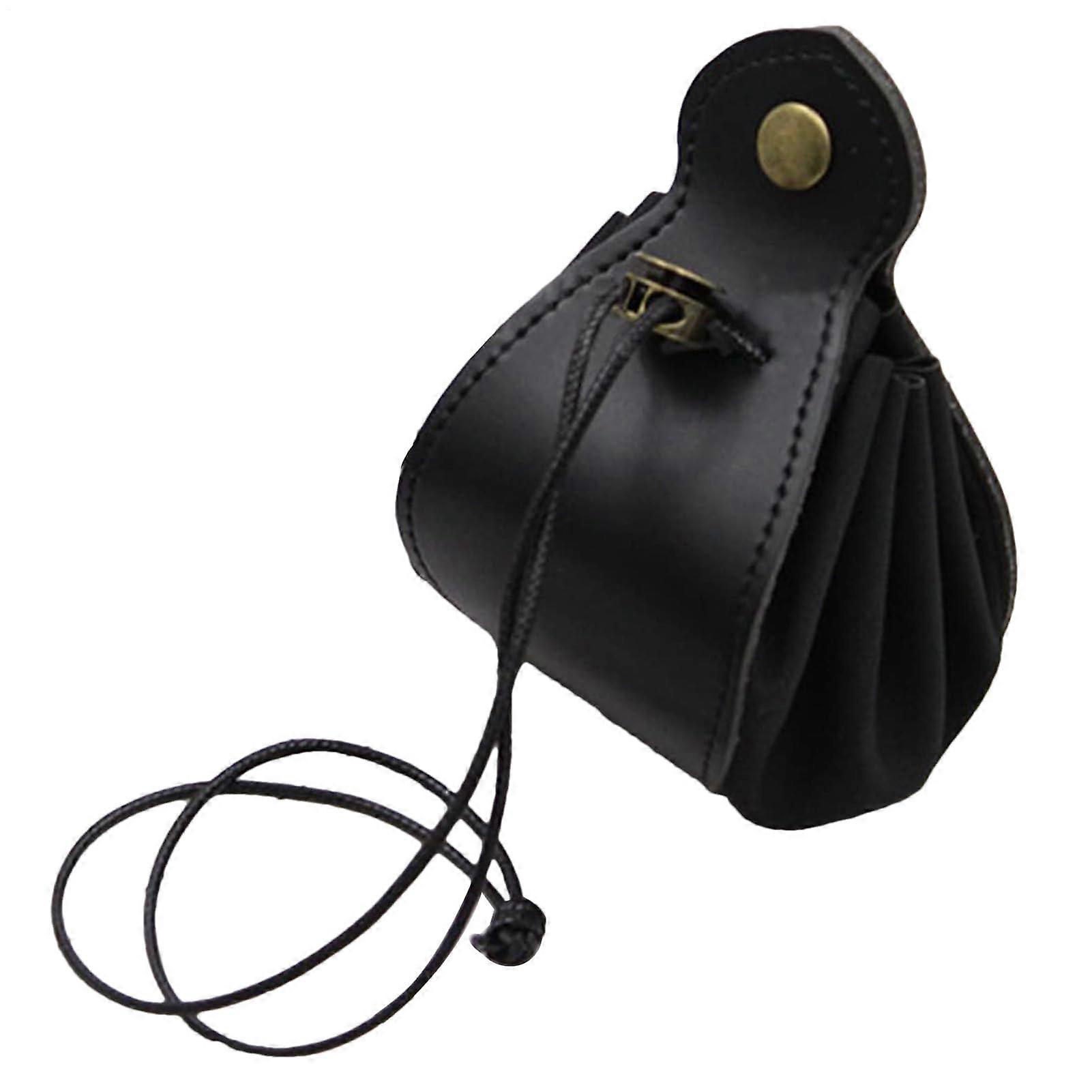 Dice Bag, Artificial Leather Dice with Cord Knife Board Playing Card Entertainment Companion