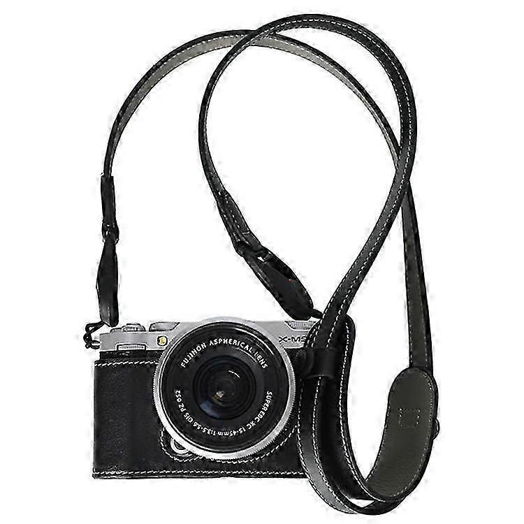 Compatible For Fujifilm X-M5 Case with Shoulder Strap Genuine Leather Camera Protective Cover