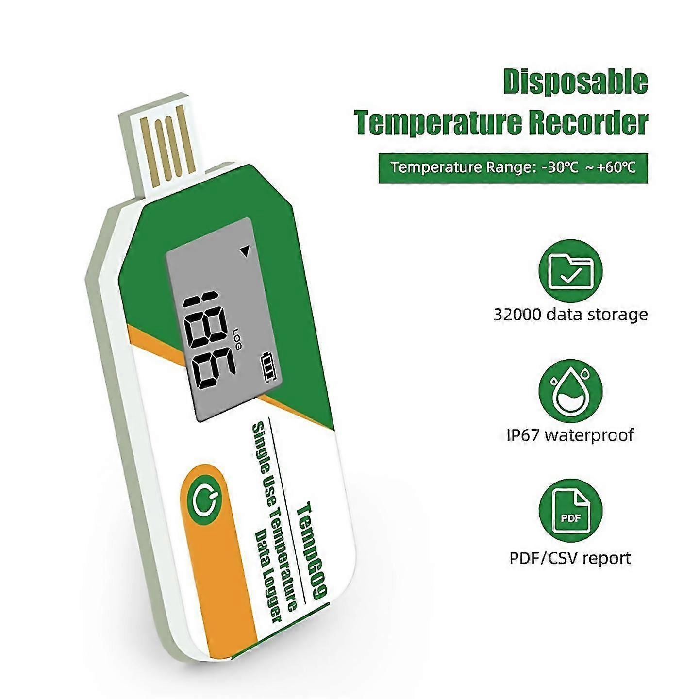 For digital portable miniature high accuracy data logger temperature sensor for cold chain