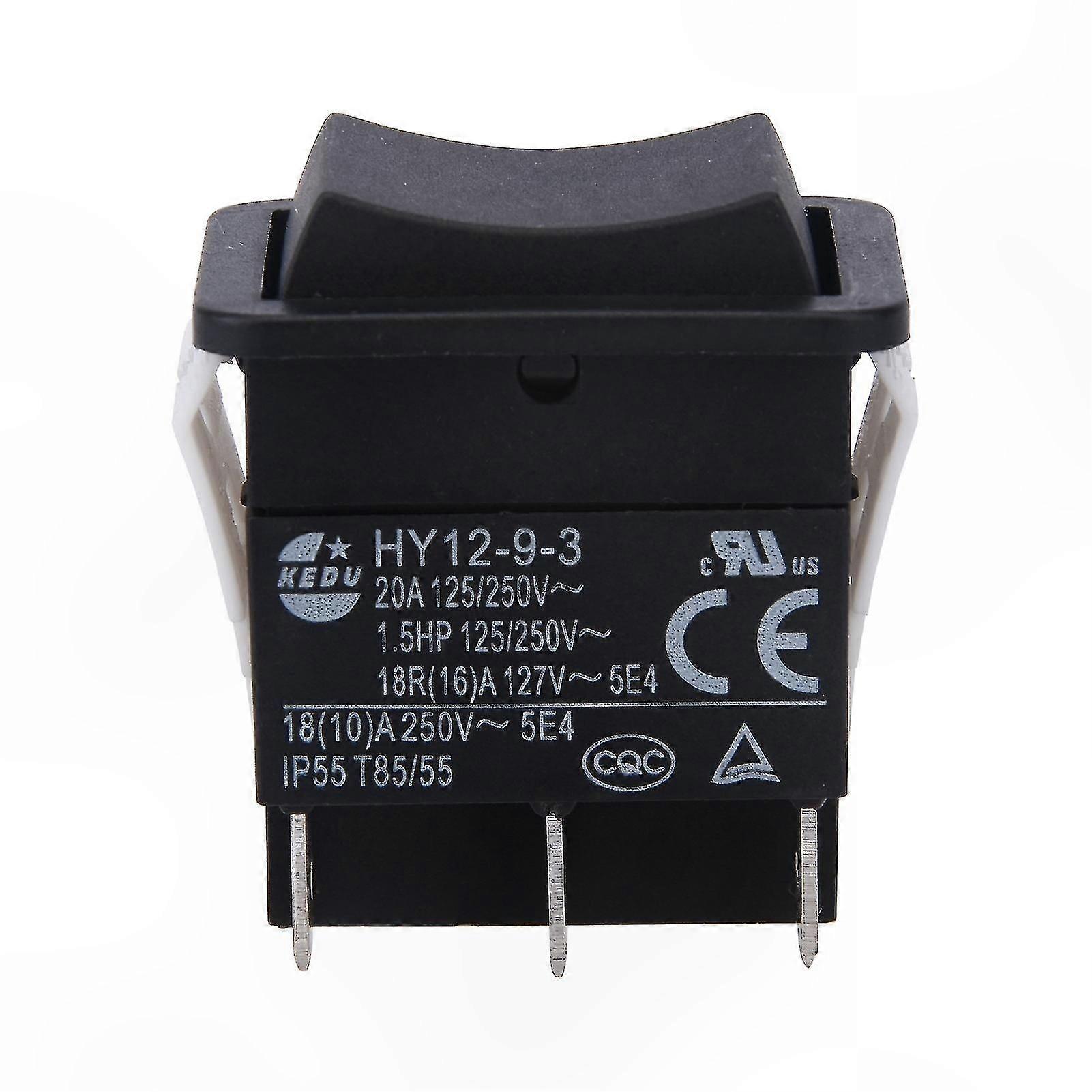 Durable ABS Rocker Switch for Industrial Use, Push Button Control, Boat Arc Design