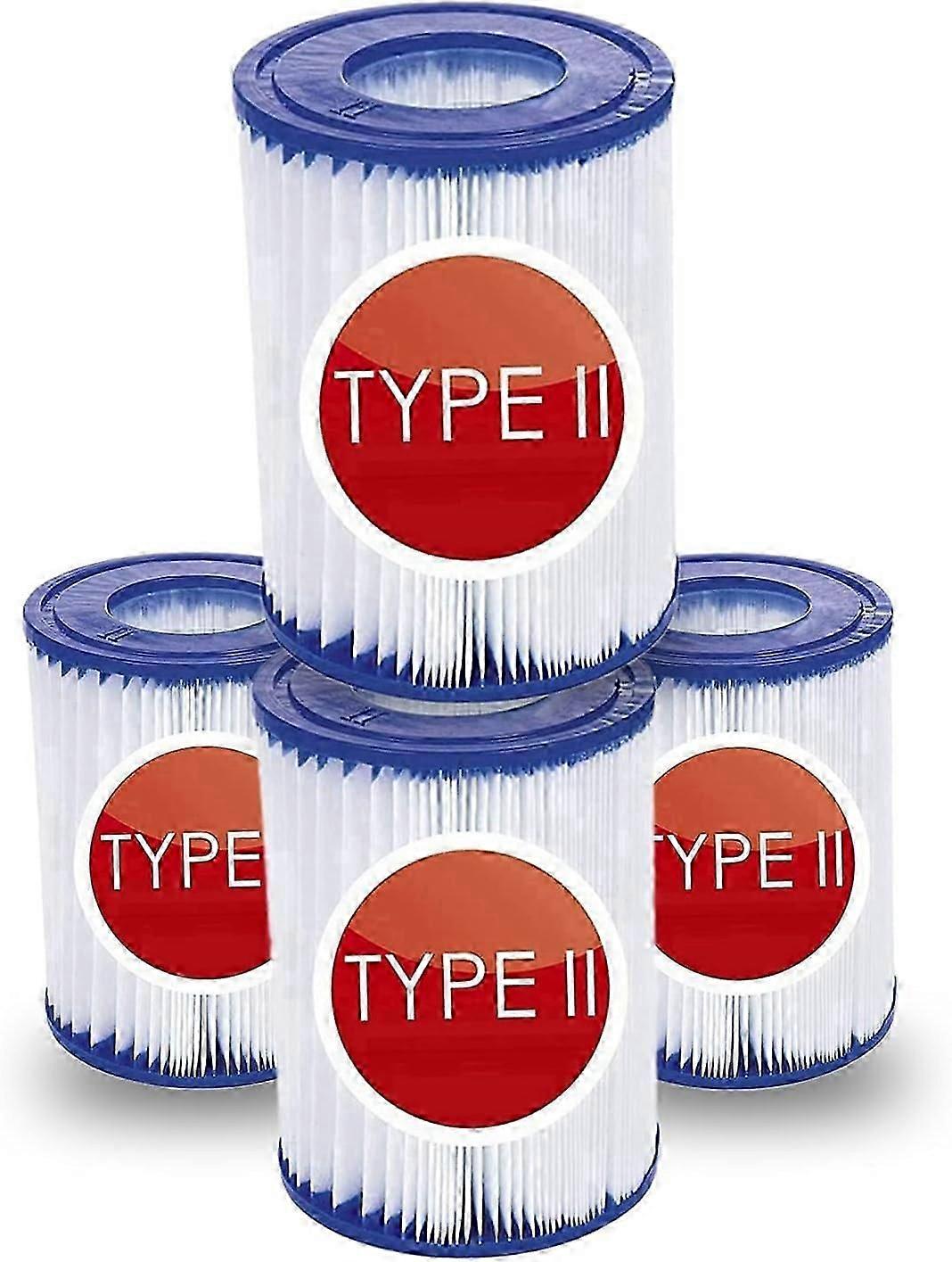GDRHVFD |Set mit 4 Filtern vom Typ 2 für Bestway 58094 – Größe des Filters 2 – Praktisch für das Schwimmbad Bestway Steel Pro Frame – Familienbecken – F