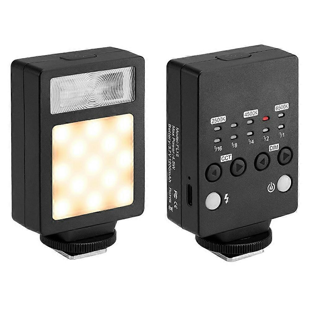 FL15 Professional Portable Hot Shoe LED Light Camera External Photography Mini Flash Light