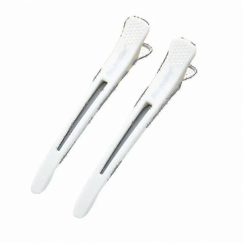 White Sectioning Clips for Hair Styling and Cutting