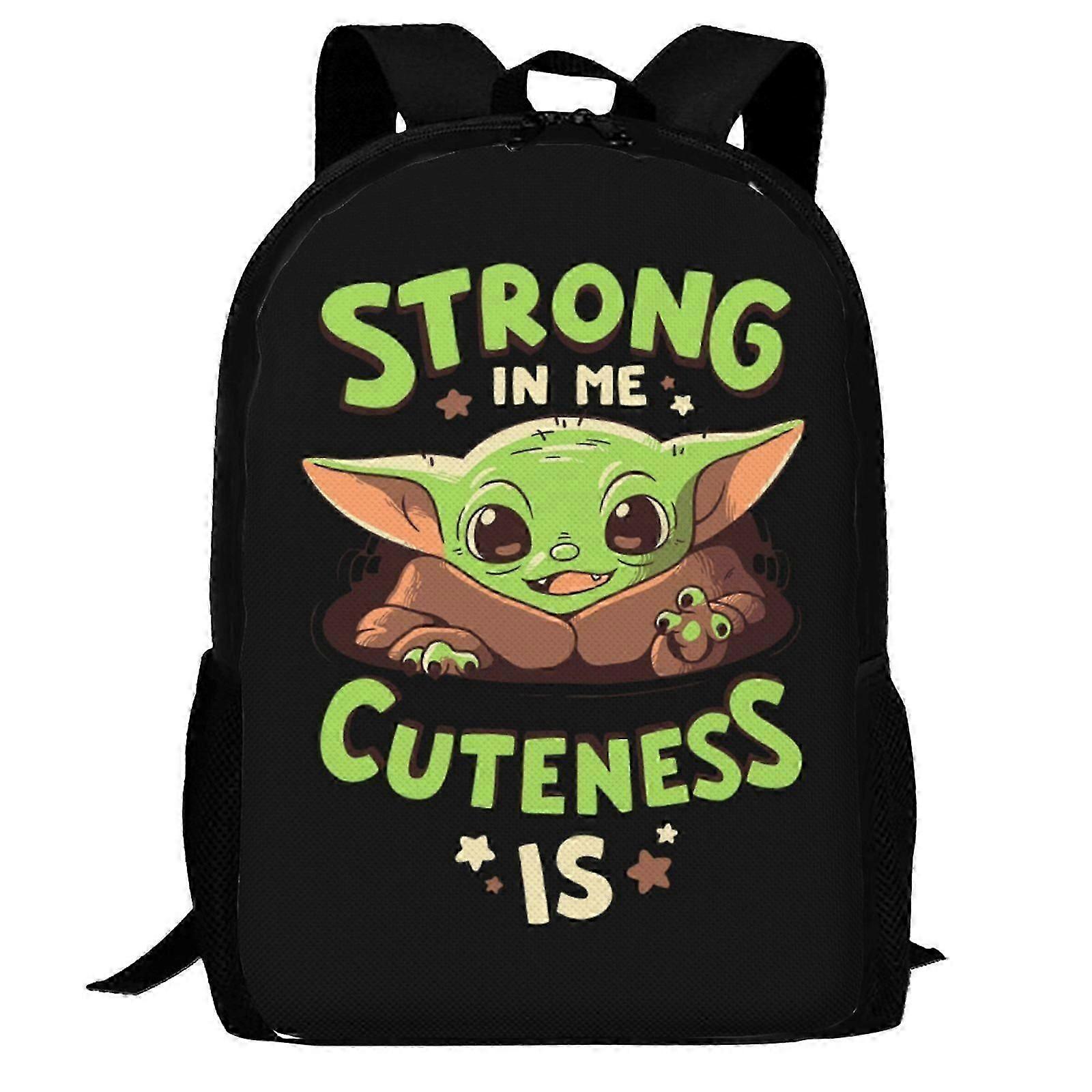 Ryggsäck YL1680 Baby Yoda Ryggsäck, 3d Print Laptop Ryggsäck Lätt Casual Daypack Bokväska Multifunktionell Reseryggsäck1680