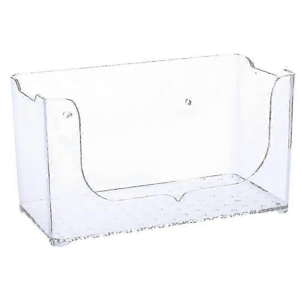 Clear Wall-Mounted Storage Shelf for Bathroom & Kitchen, 22x11cm, Space-Saving Organizer
