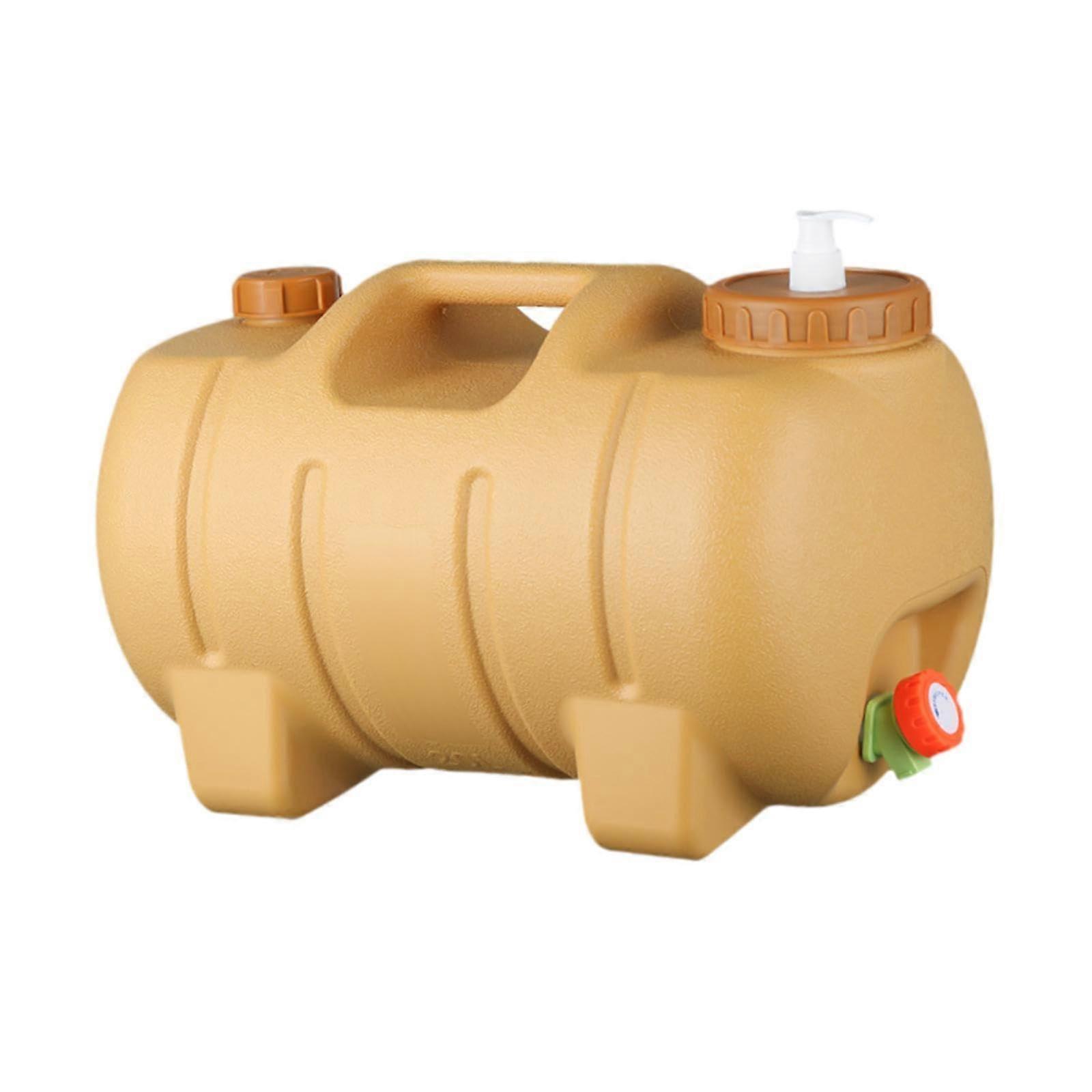 Pig Shaped Water Container Bucket 20 L with Handle Cute with Faucet Water Jug for Cooking RV Self Driving Travel Emergency