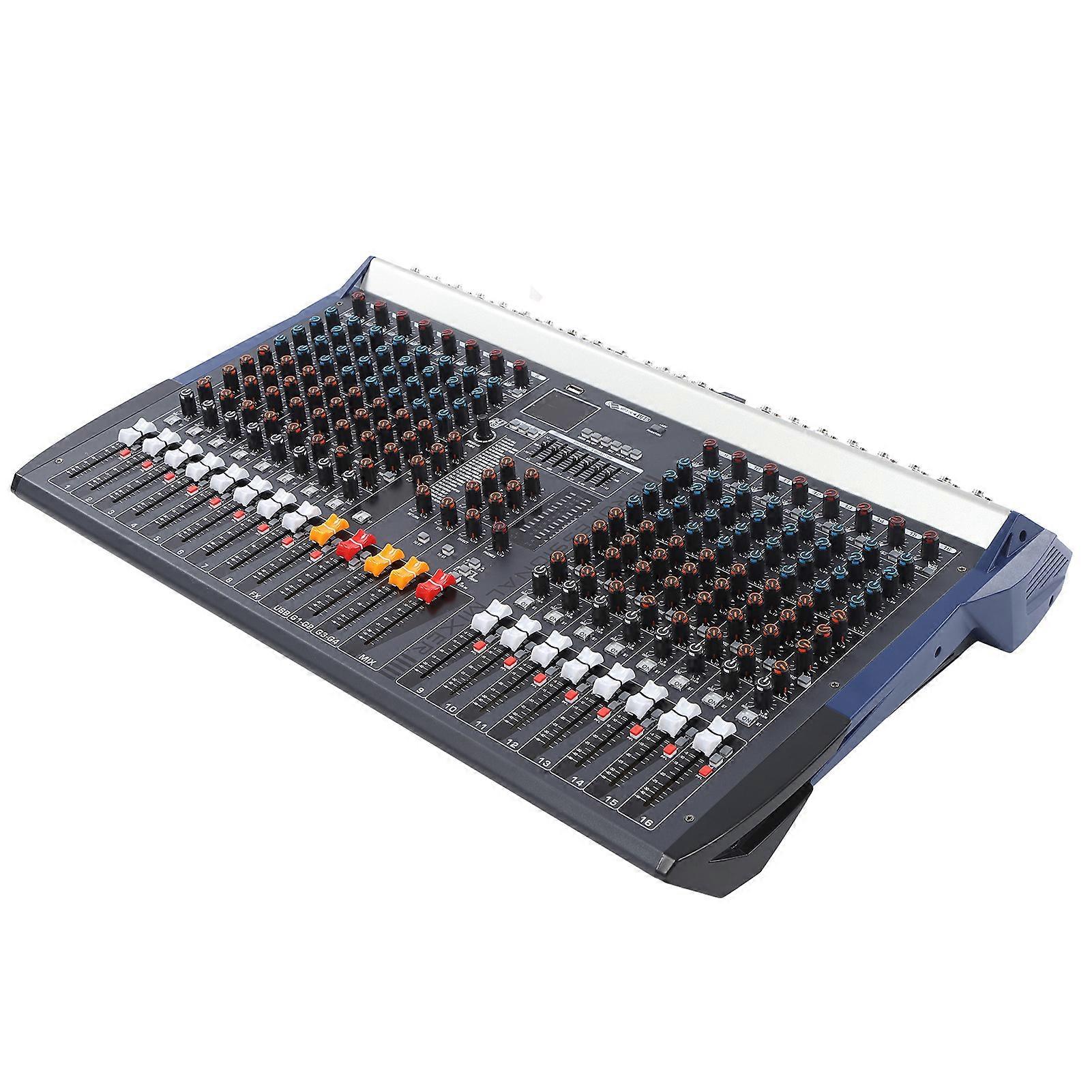 16-Channel Metal Sound Board Mixing Console Desk System Interface