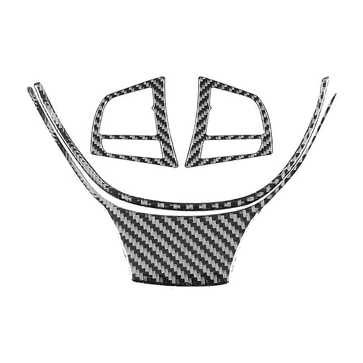 For 6 Series M6 F12 F13 F06 2011-2018 Carbon Fiber Car Steering Wheel Cover Trim Accessories