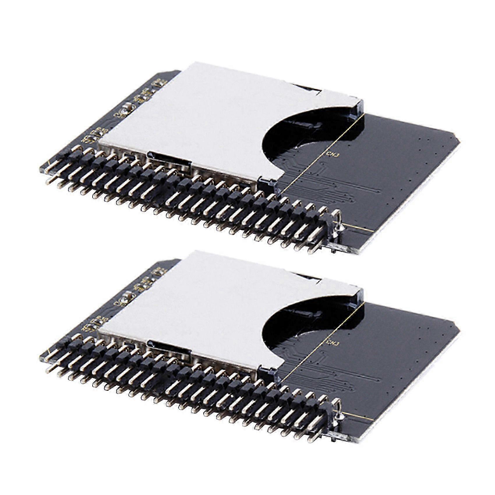2 Pieces of IDE SD Adapter SD to 2.5 IDE 44Pin Hard Drive Adapter Card Male SDHC/SDXC/MMC Suitable for Notebook Computer