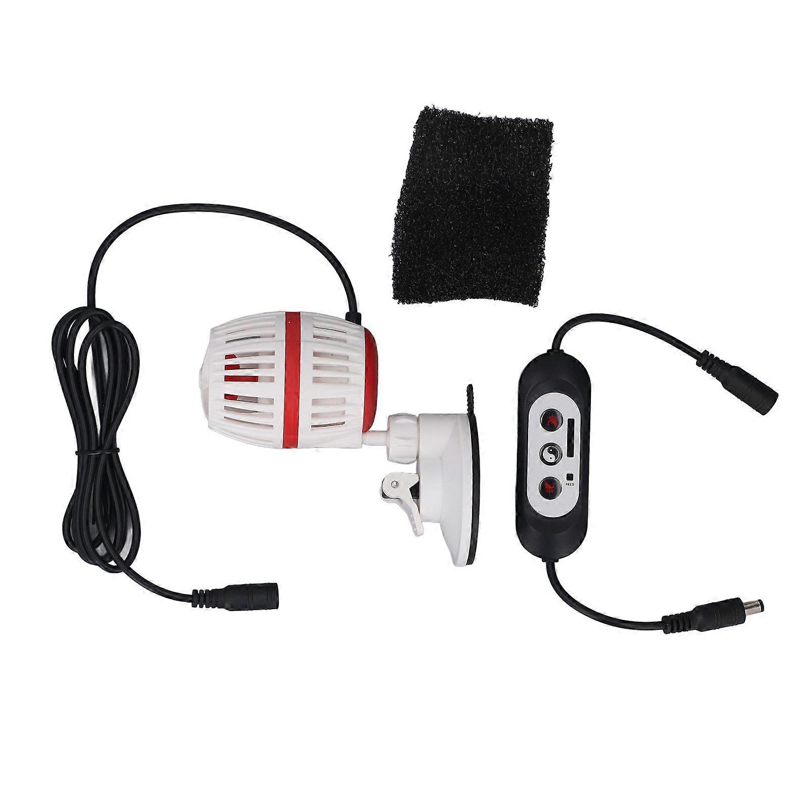 Aquarium Circulation Pump Variable Frequency Quiet Submersible Wave Maker Pump for Fish Tank White