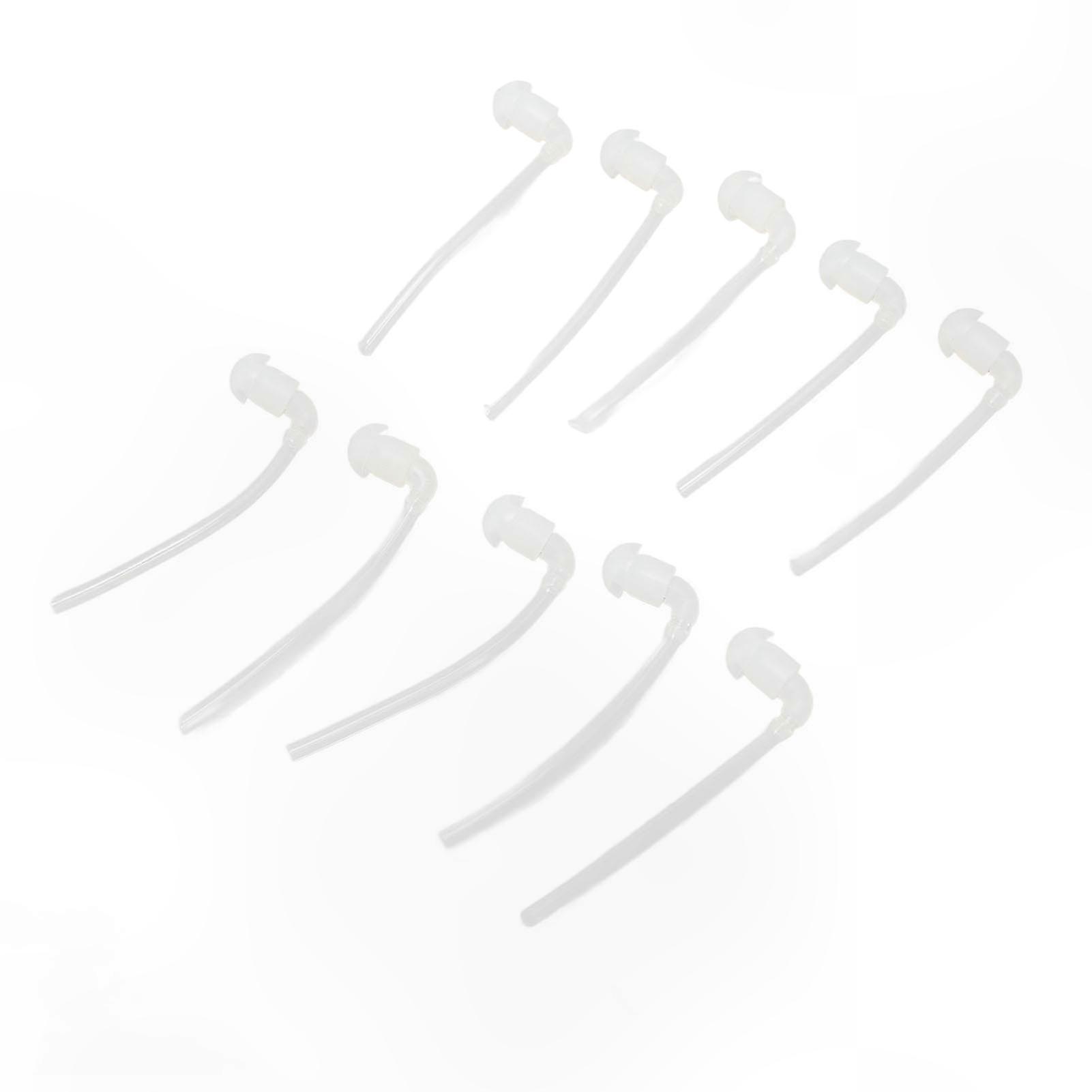 10-Pack Hearing Aid Tubing and Ear Tips for Medium-Range Devices Compatible with Resound Models