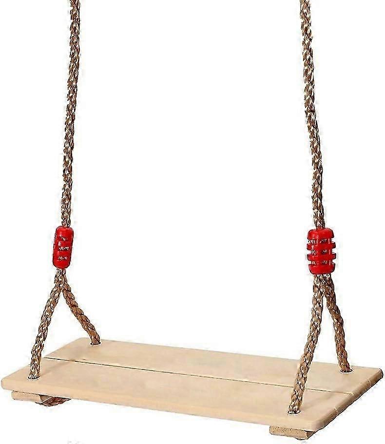 לוח עץ חיצוני מושב נדנדה לילדים מתכוונן בגובה נדנדה לילדים ניתן להעמסה עד כ. מוגן גשם, חבלים מתכווננים, רוחב מושב