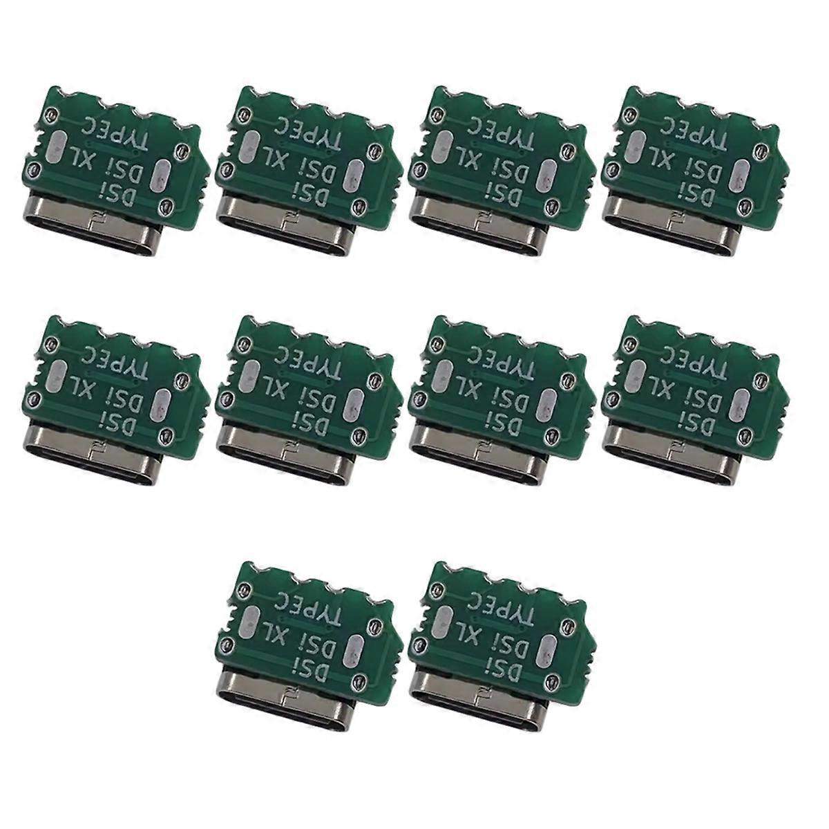 10Pcs USB-C Replacement Charge Port NDSi NDSi XL LL Convert to USB-C Mod USB Type C Charging Socket