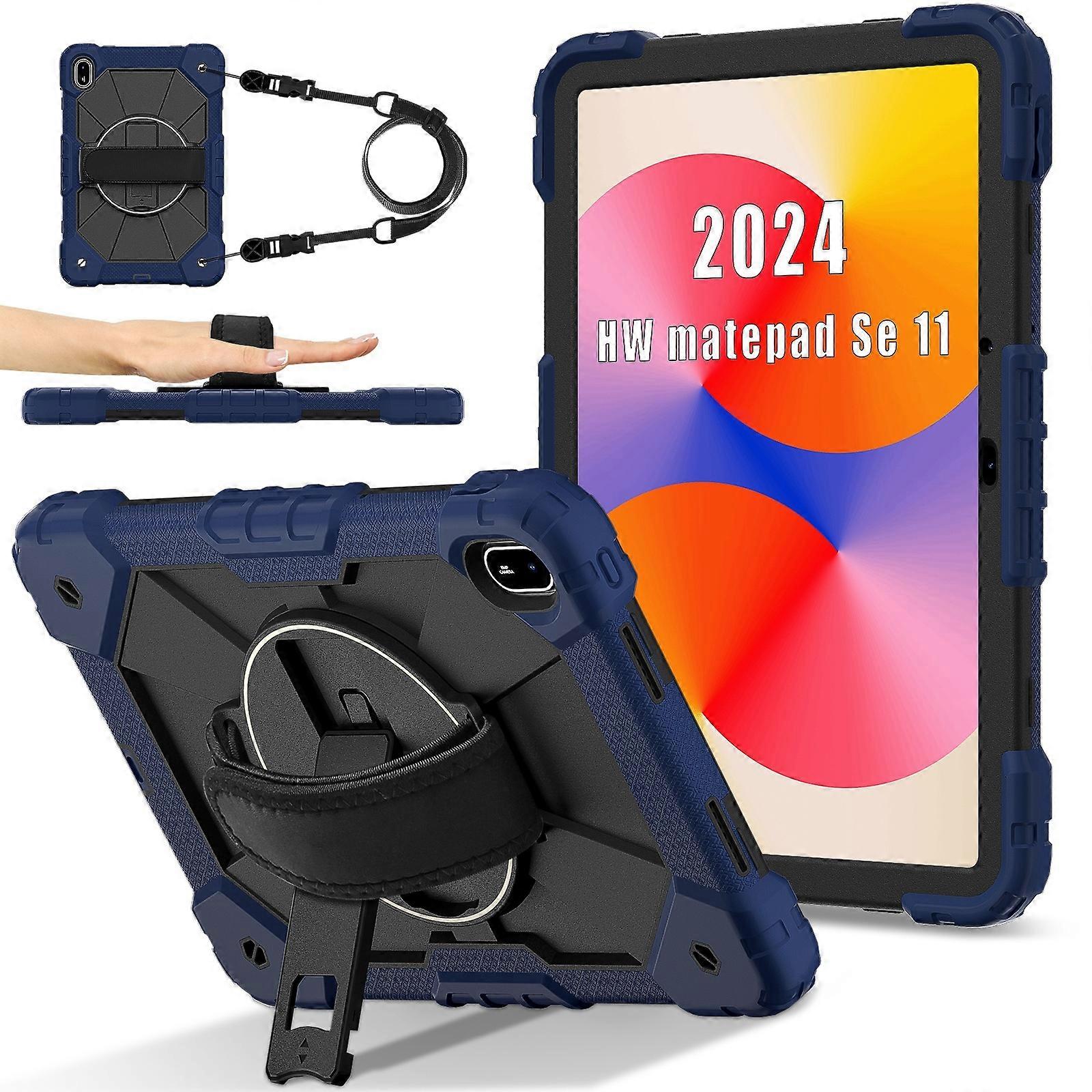 Contrast Color Robot Silicone Hybrid PC Tablet Case