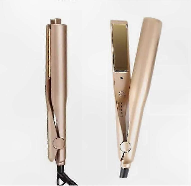 2-in-1 Hair Straightener and Curler for Styling, Ceramic Flat Iron with Adjustable Temperature Settings