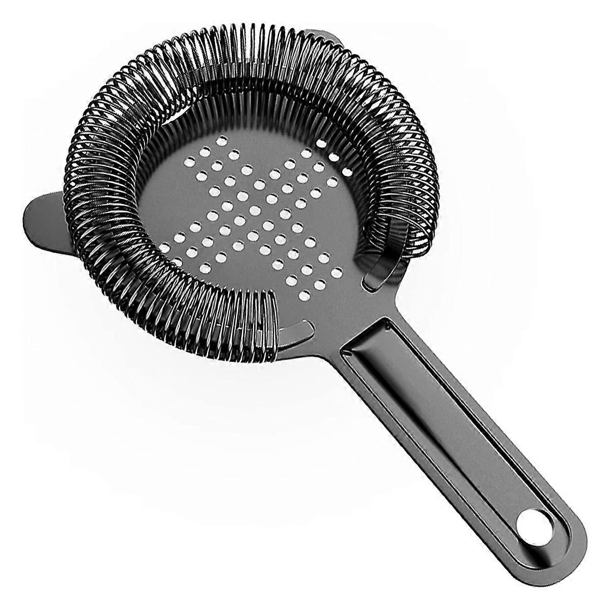 Cocktail Strainer Stainless Steel Bar Strainer Tool with Removable Spring for Bartending,Boston Shakers,and Mixing Glass