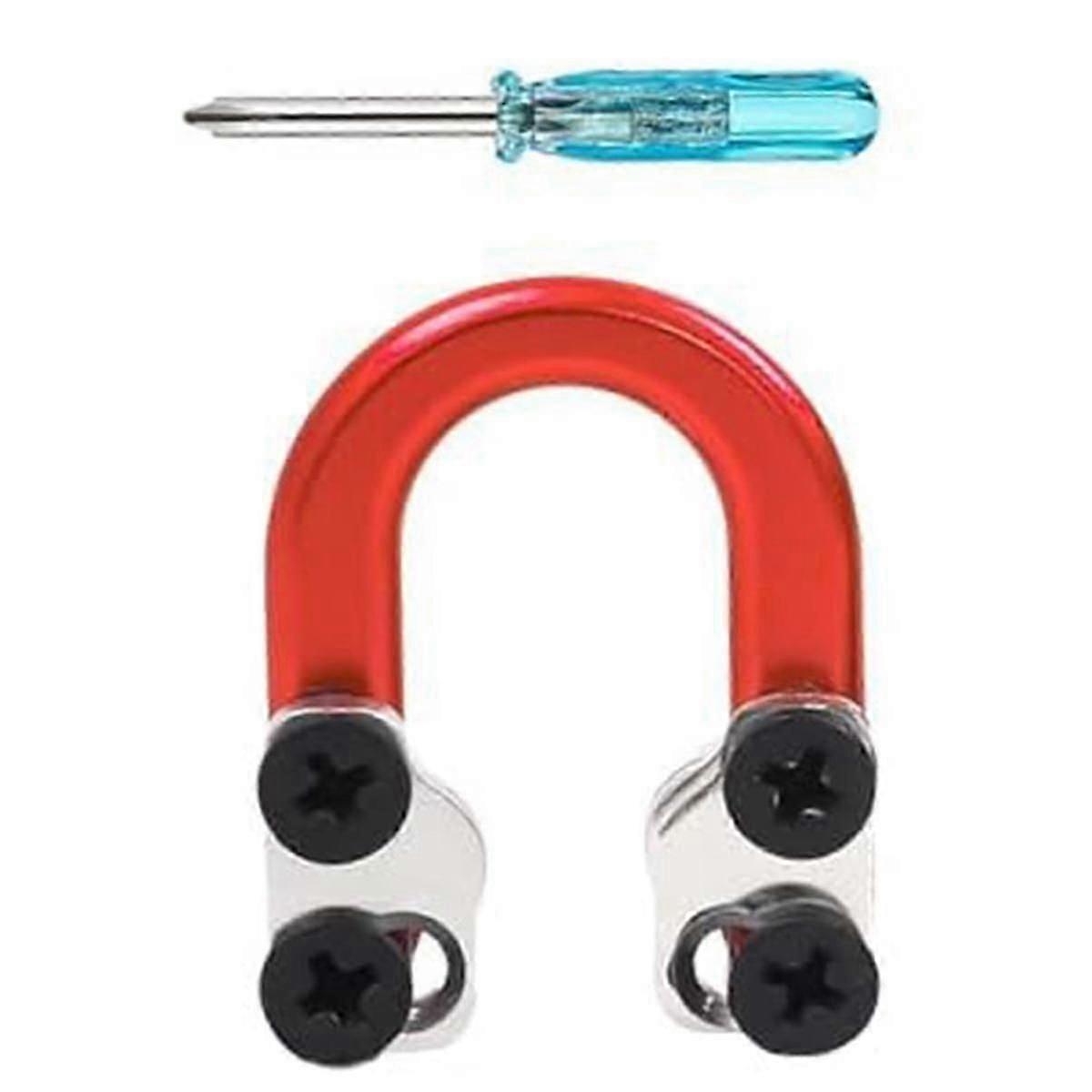 1 Pack Archery Compound Bow D Loop-Metal D Ring Buckle Release Nocking Loop with Screwdrivers