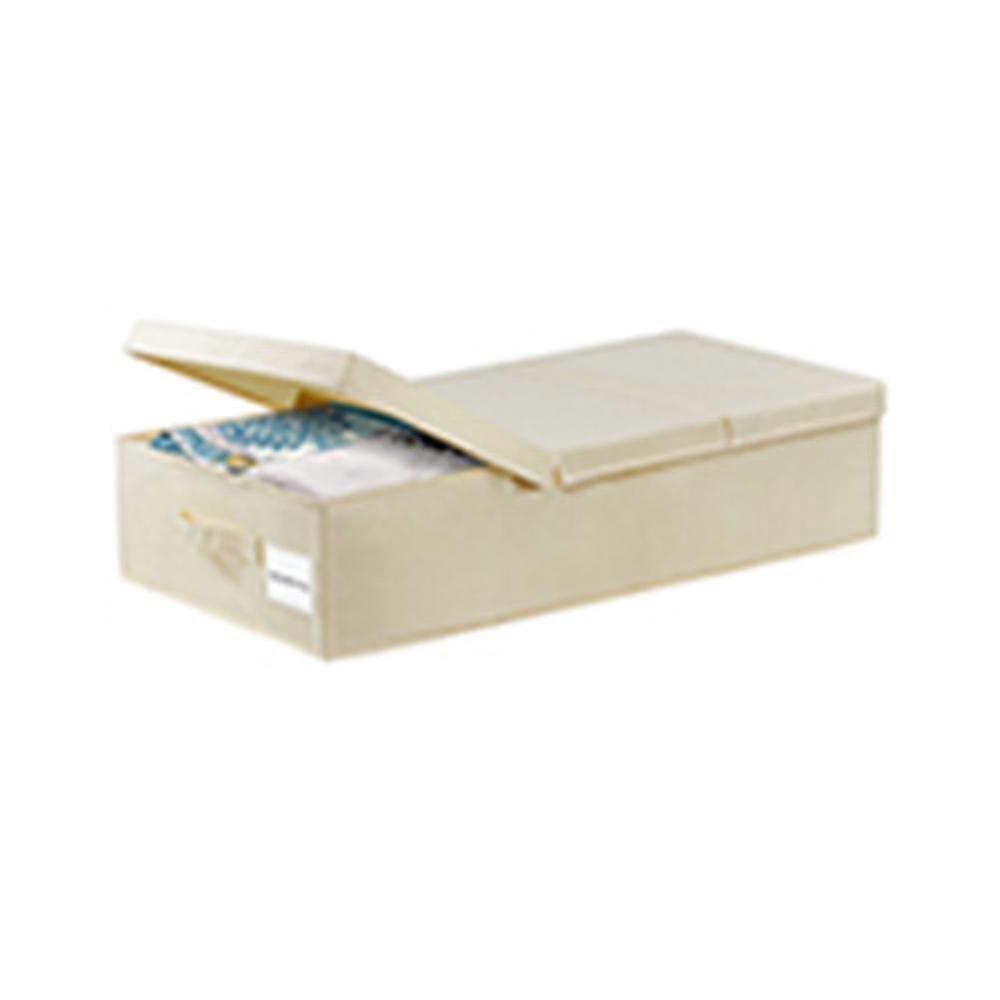 The bottom of the clothes storage box bed with a lid can be folded