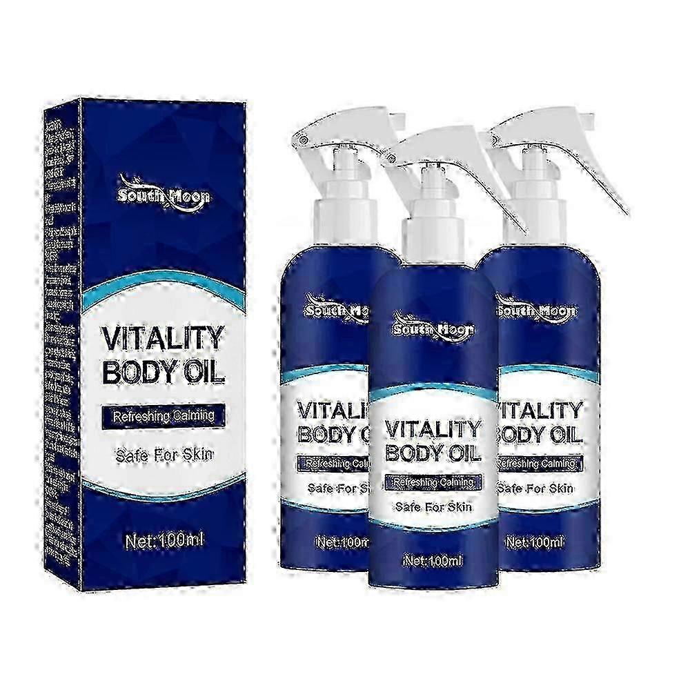 1-3Pcs Vitality Body Oil, Refreshing Dry Body Oil Spray, Moisturizing Joint & Muscle Relief Body Oil for All Skin Types
