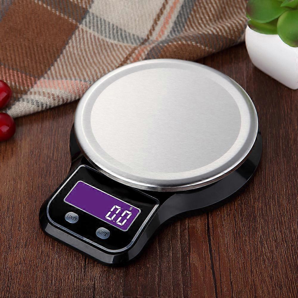 Mini Electronic Kitchen Scale 5kg Stainless Steel Platform 18x13.5cm