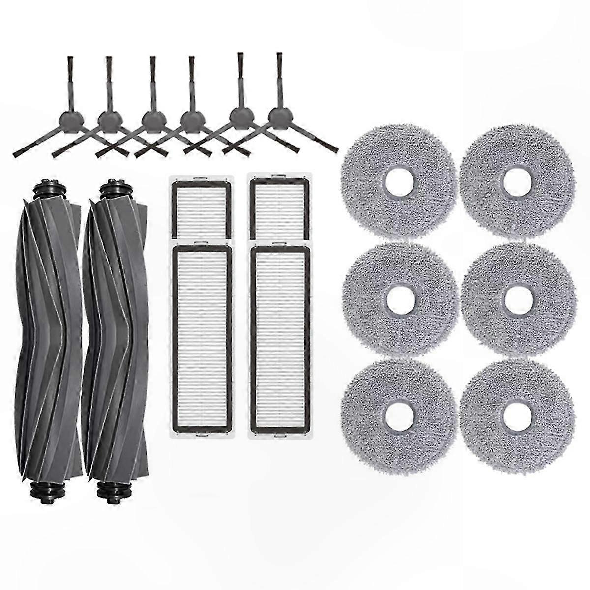 18-Piece Replacement Kit for Robot Vacuum Side Brush, HEPA Filter, and Mop Cloths