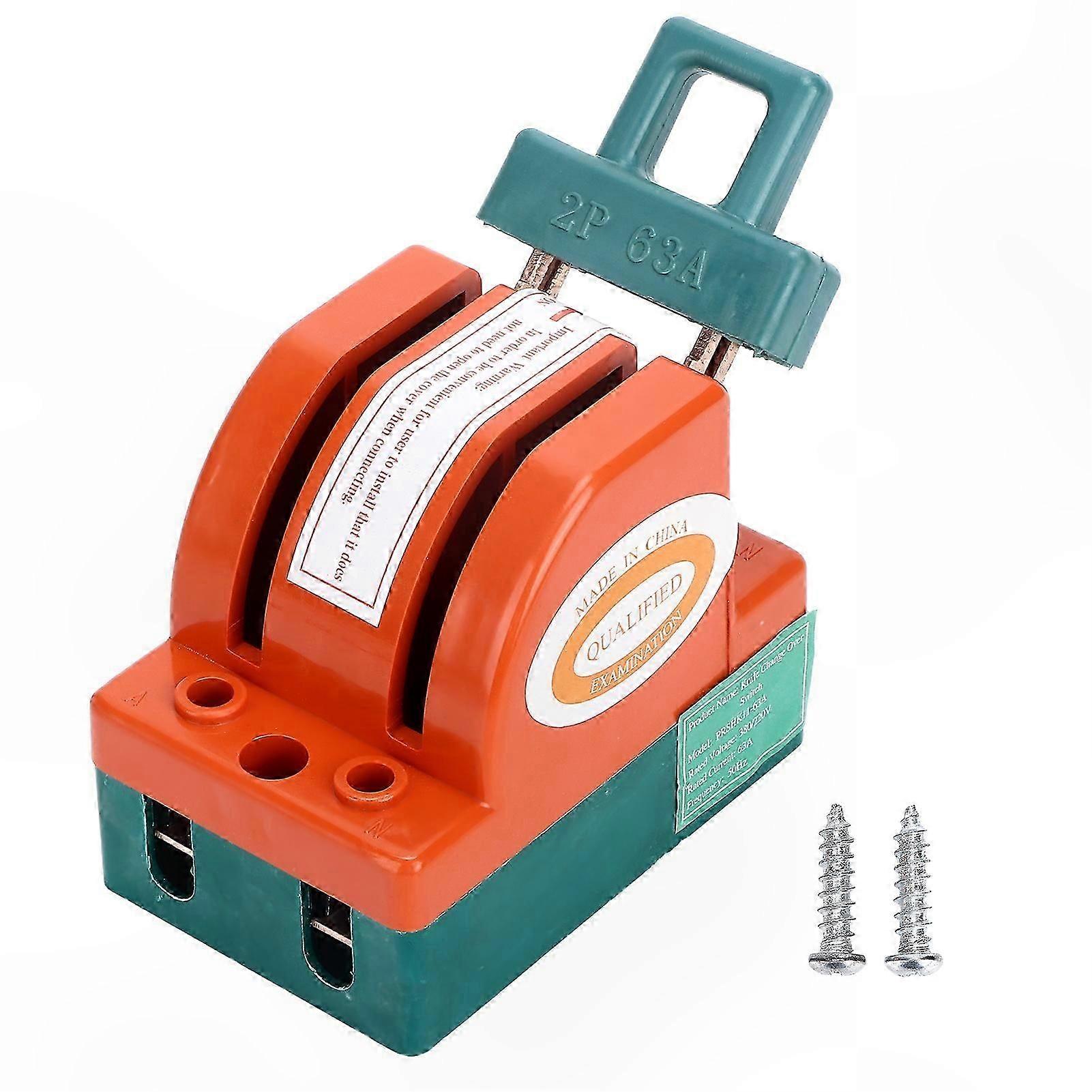 63A AC Knife Switch with Safety Disconnect for Circuit Breakers