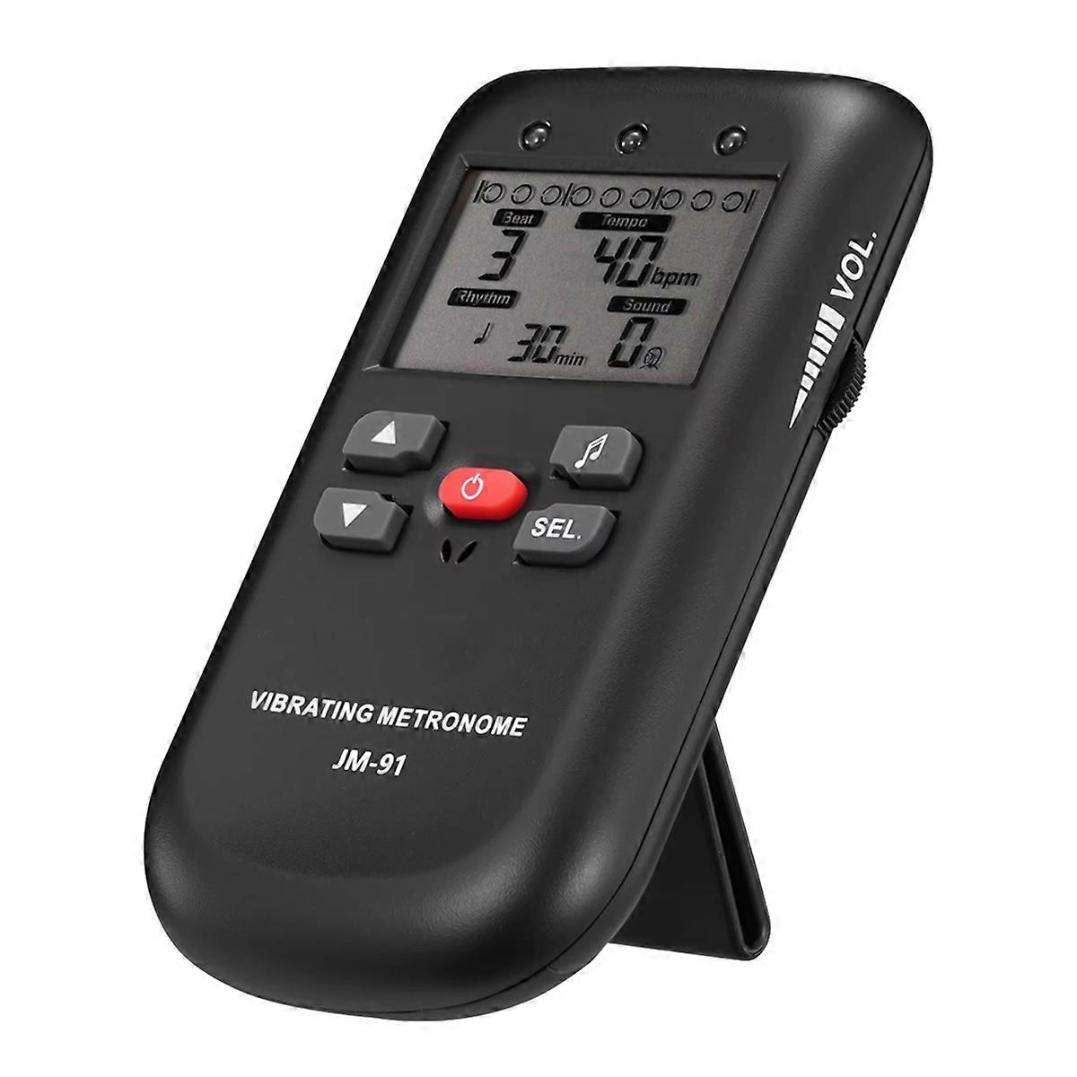 Vibrating Metronome Silent Beat Training W/ Male/Female Vocal Counts for Piano, Guitar, Drums & Uku