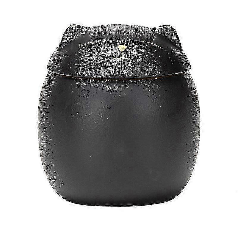 Cat Urn for Ashes - Keepsake Pet Urn for Cats - Black Cat Urn 3" x 3