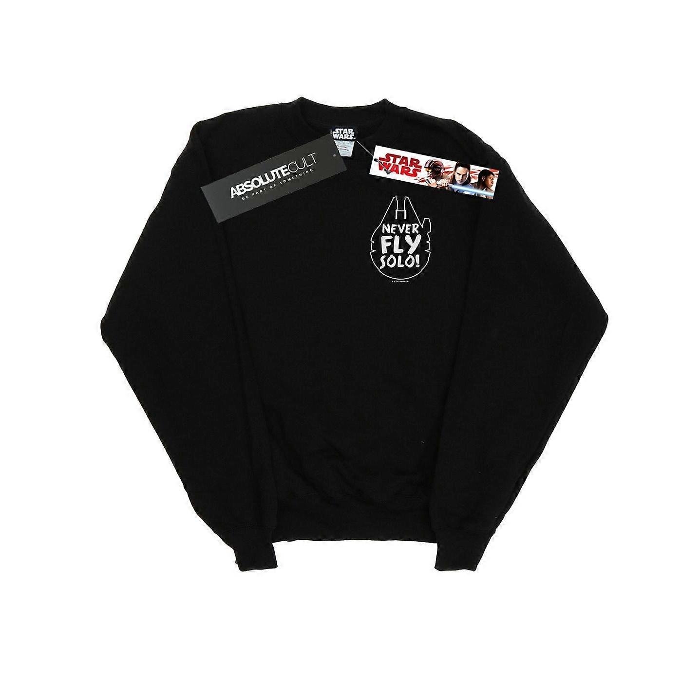 Star Wars Herren Never Fly Solo Sweatshirt