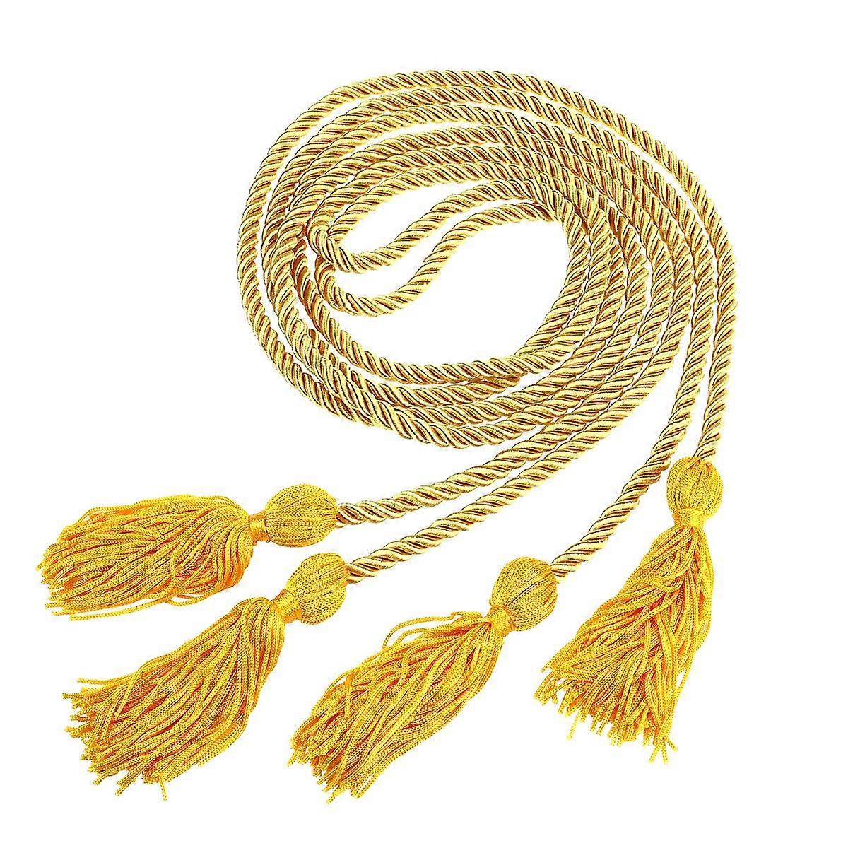 Solid Color Braided Honor Graduation Cords (Yellow)